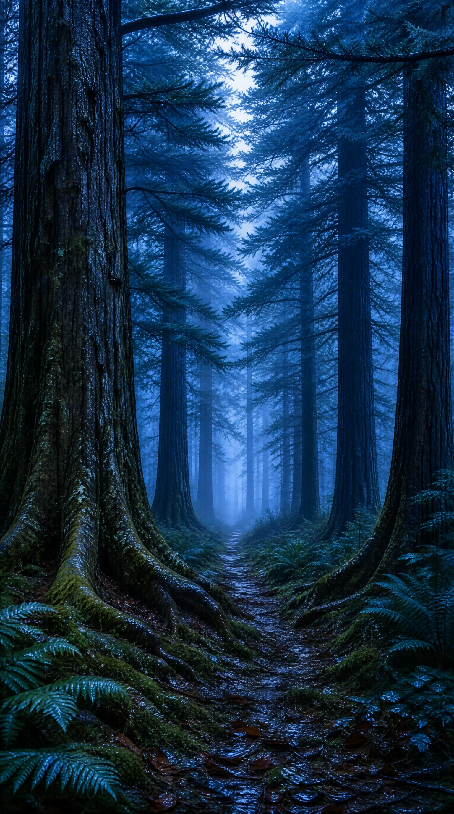 Misty Forest Path