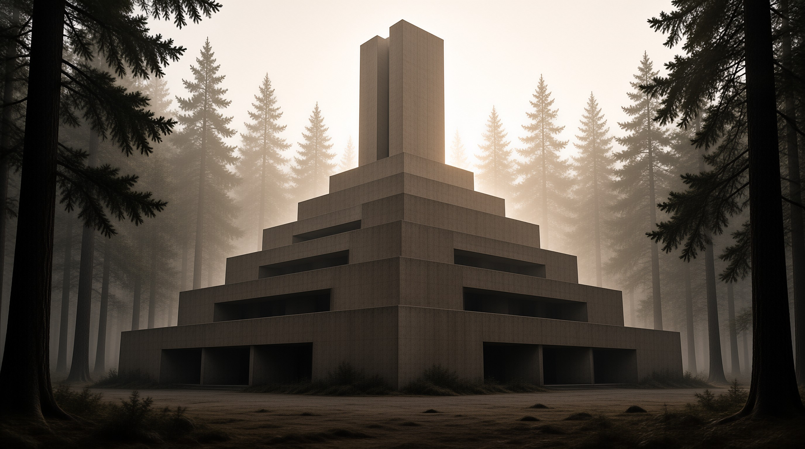 Foggy Forest Monolith