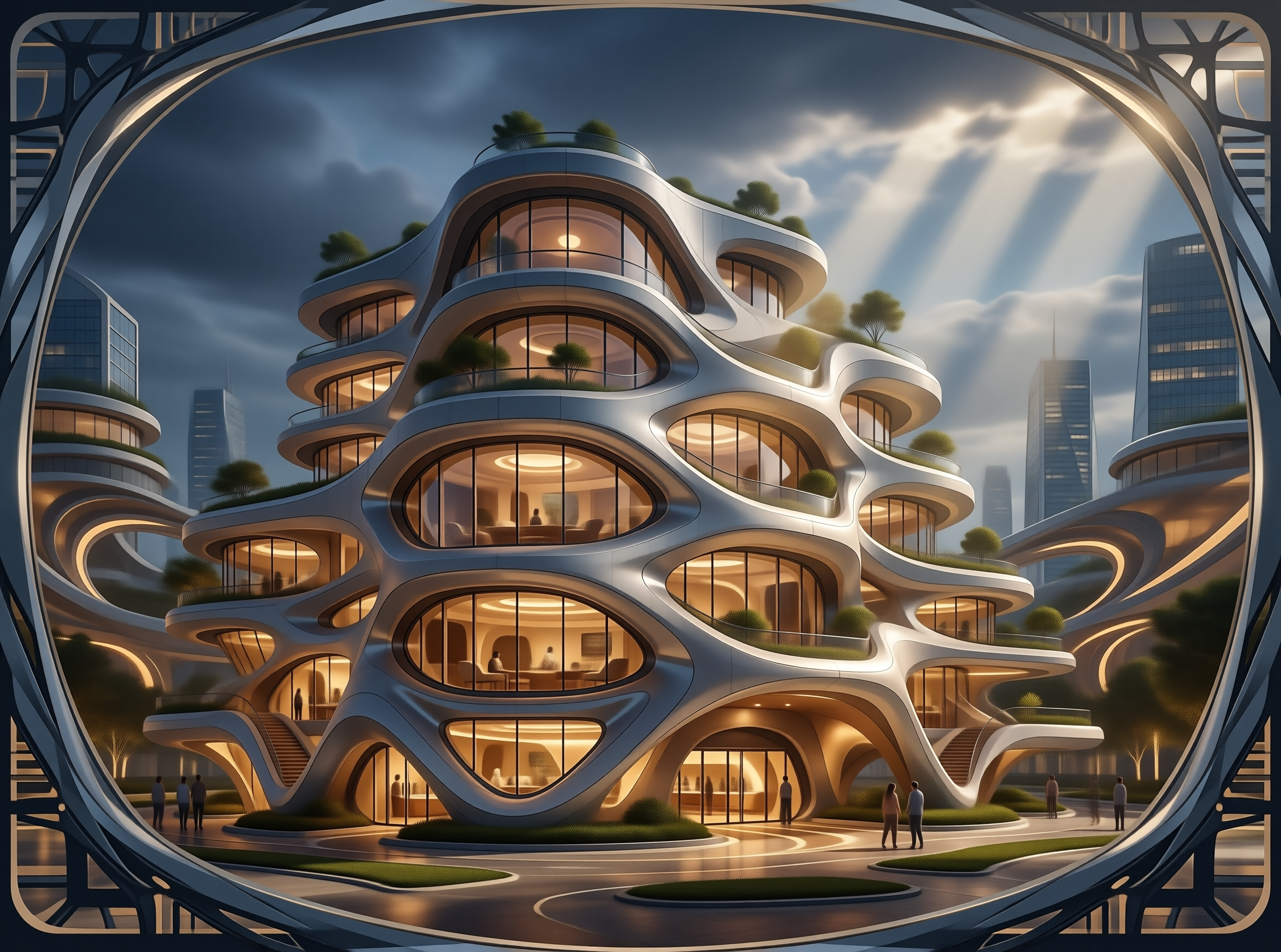 Futuristic Organic Building