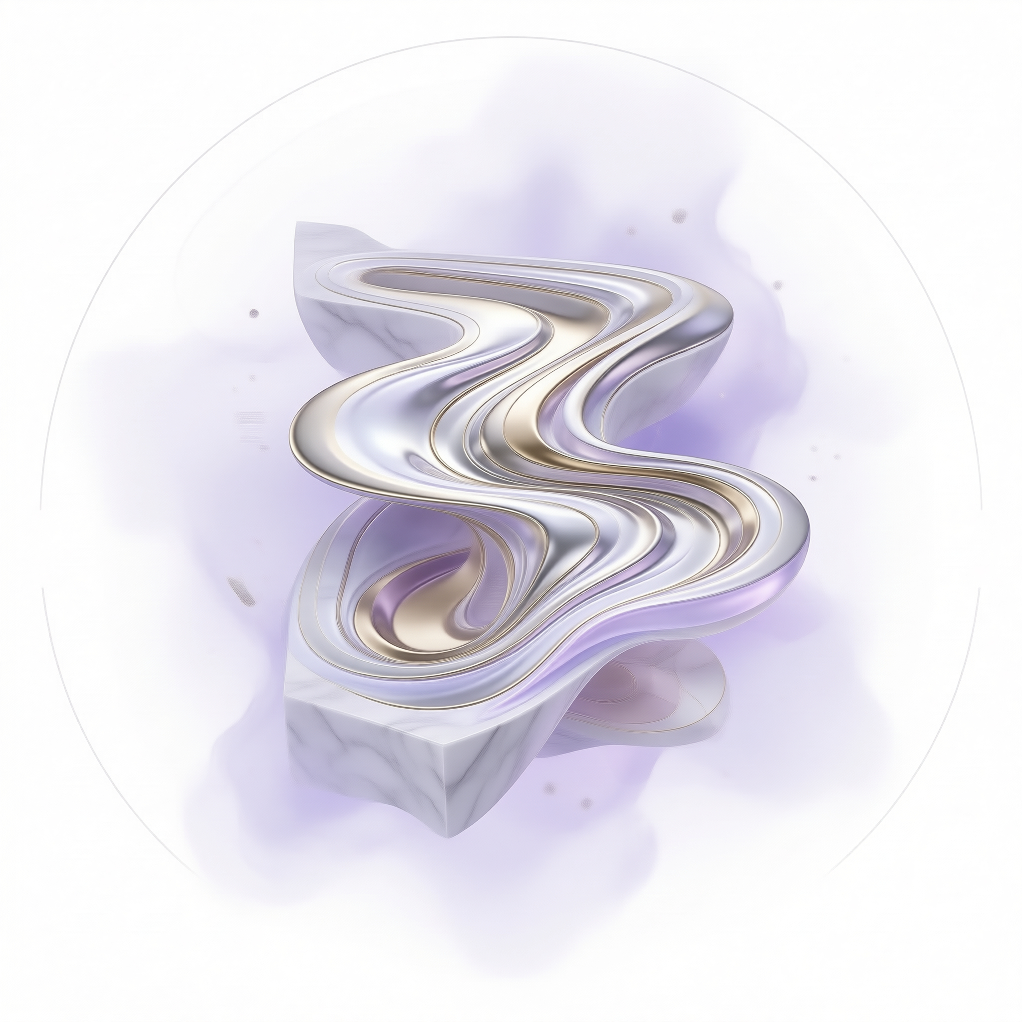 Abstract Liquid Metal Sculpture