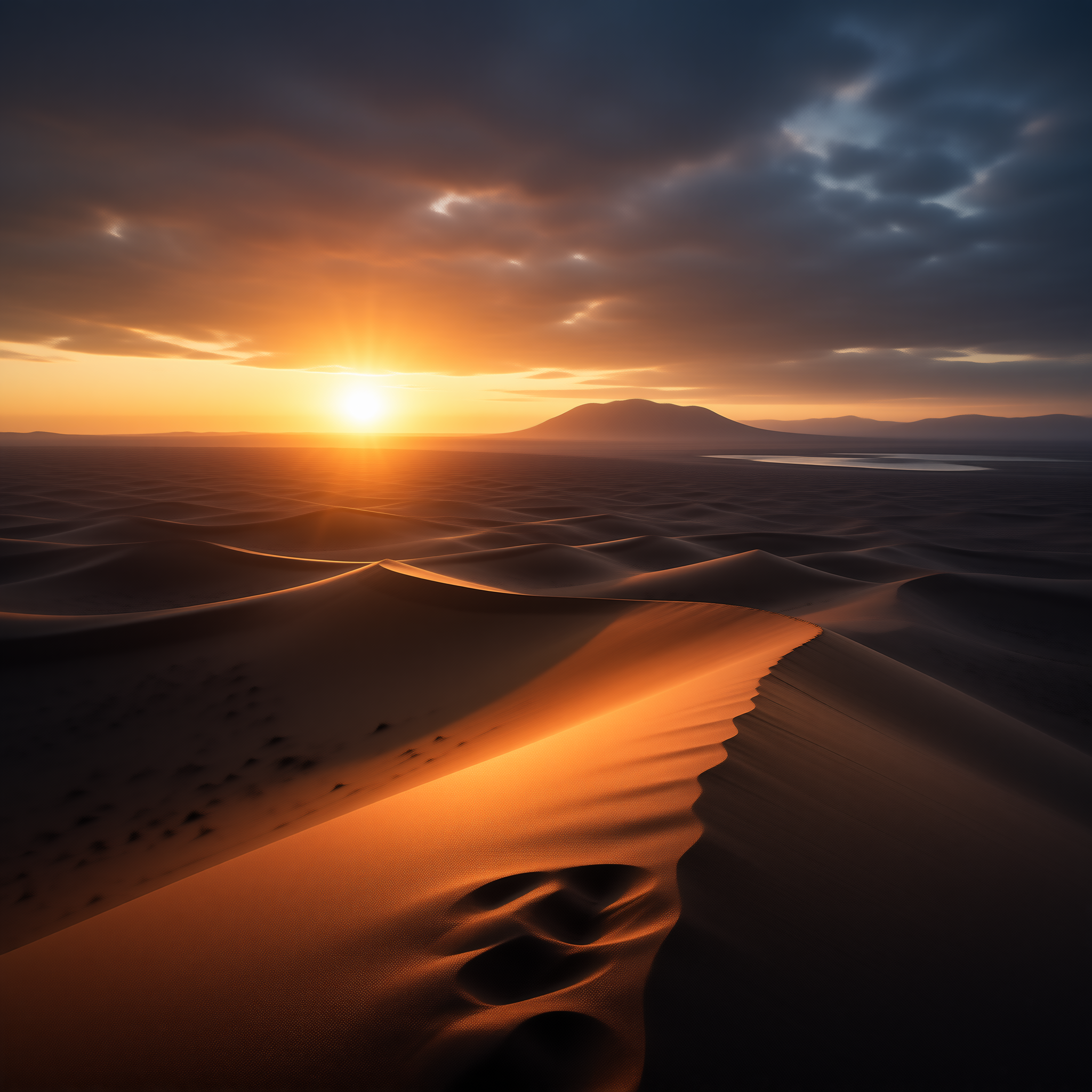Desert Sunset Landscape