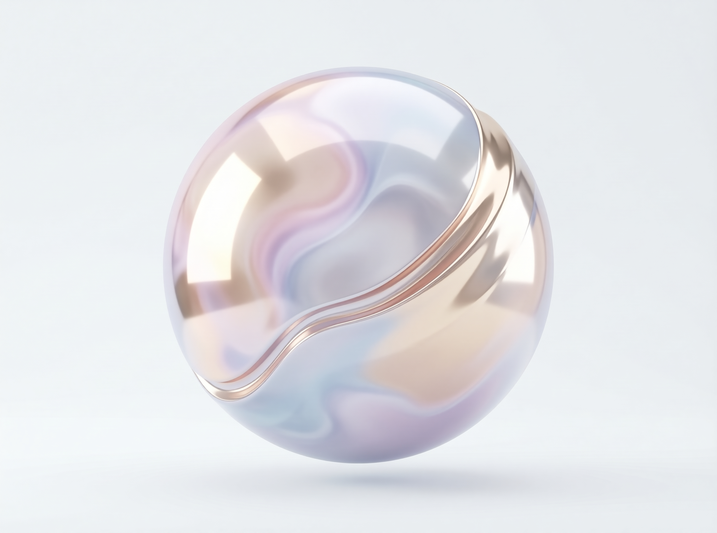 Iridescent Metallic Sphere