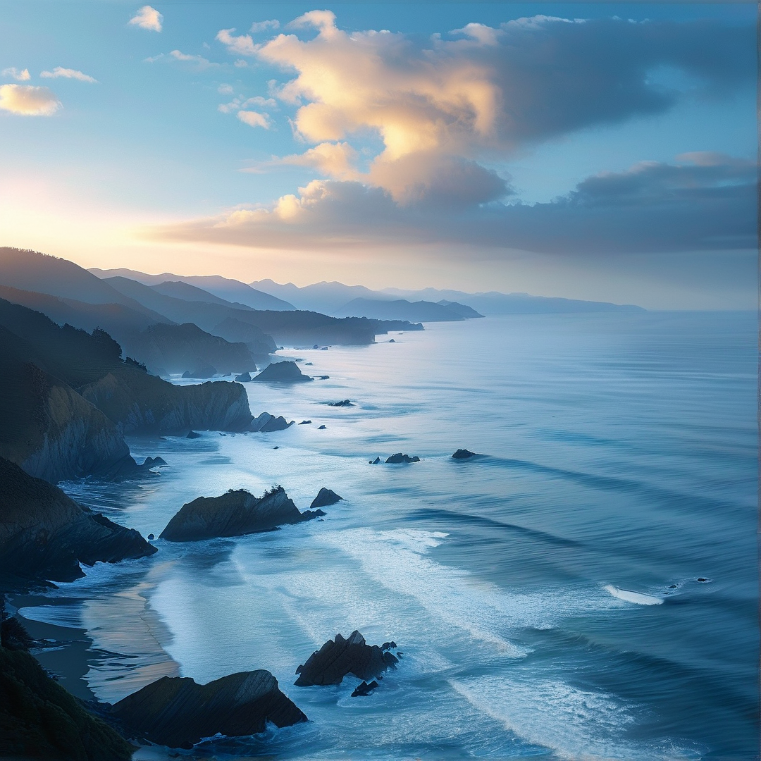 Coastal Cliffs at Dawn