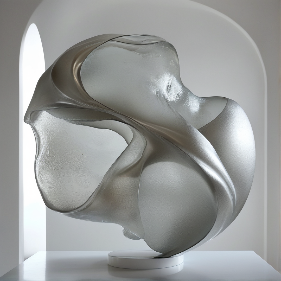 Chrome Ribbon Form — Organic Study