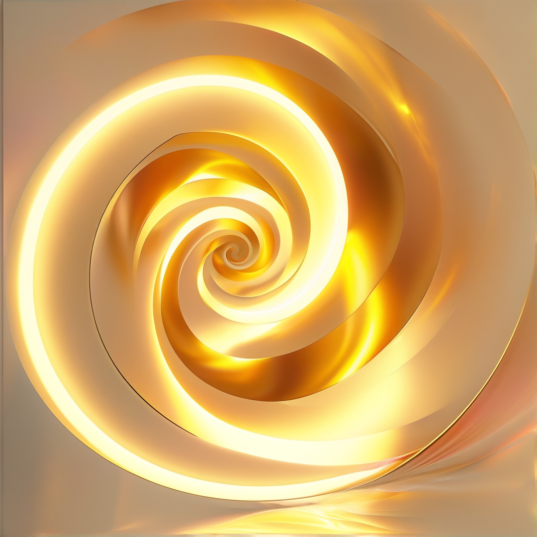 Golden Abstract Spiral