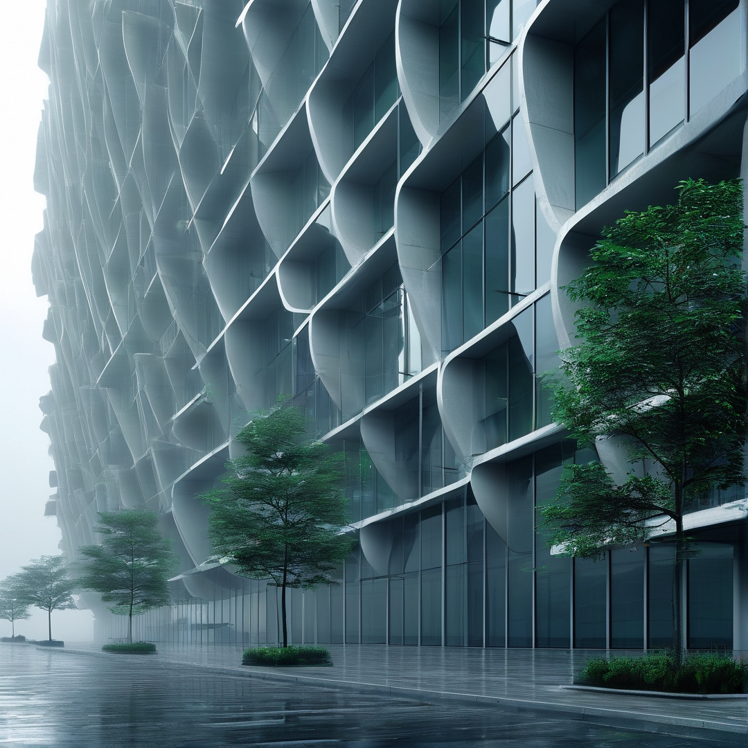 Futuristic Wavy Architecture