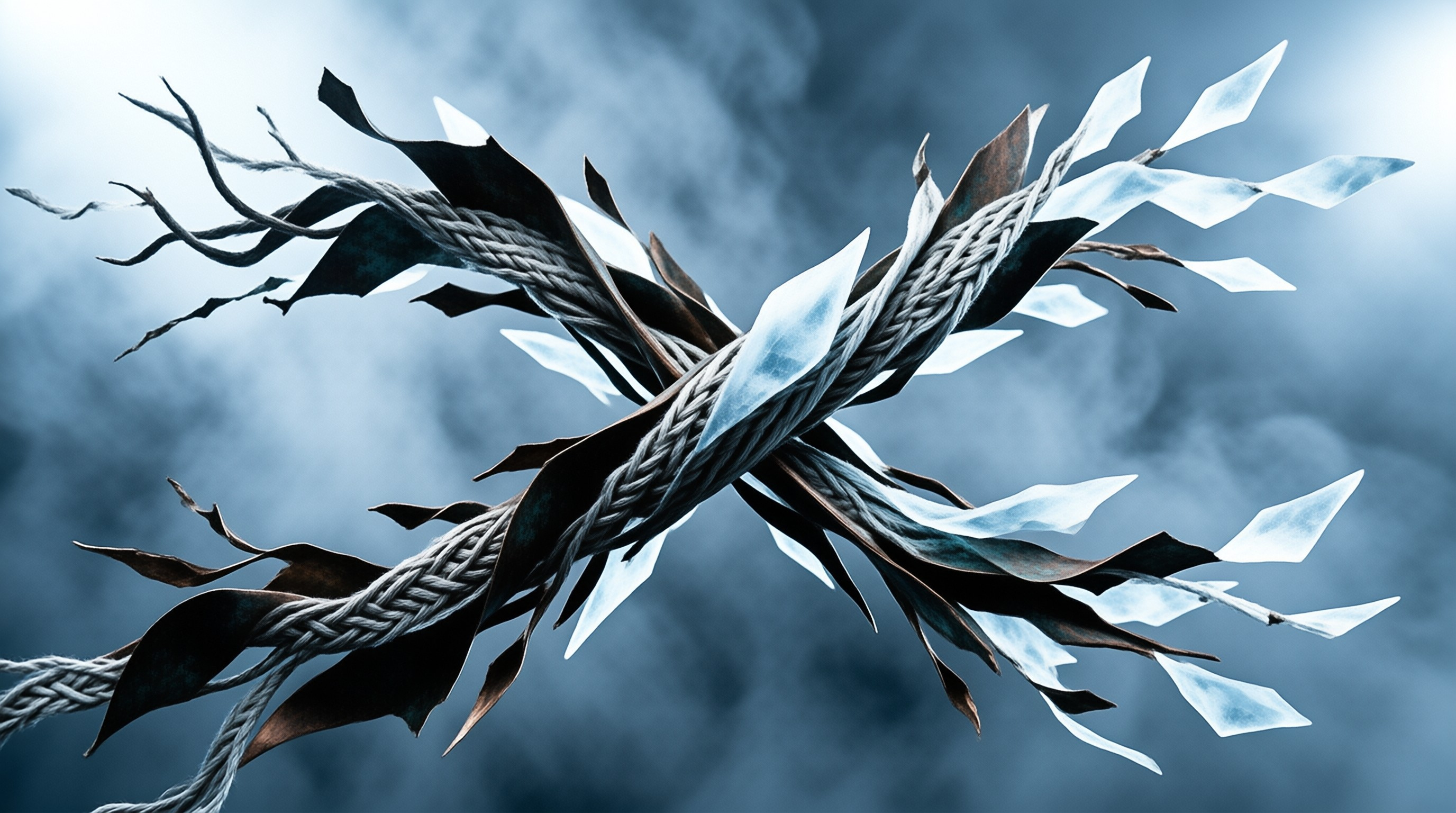 Crystal Rope Sculpture