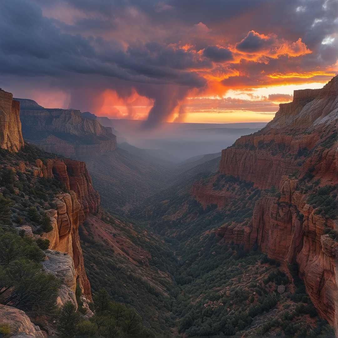 Canyon Storm Sunset