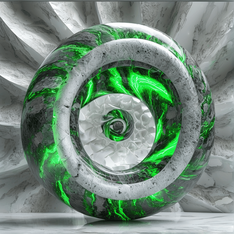 Surreal Marble Spiral