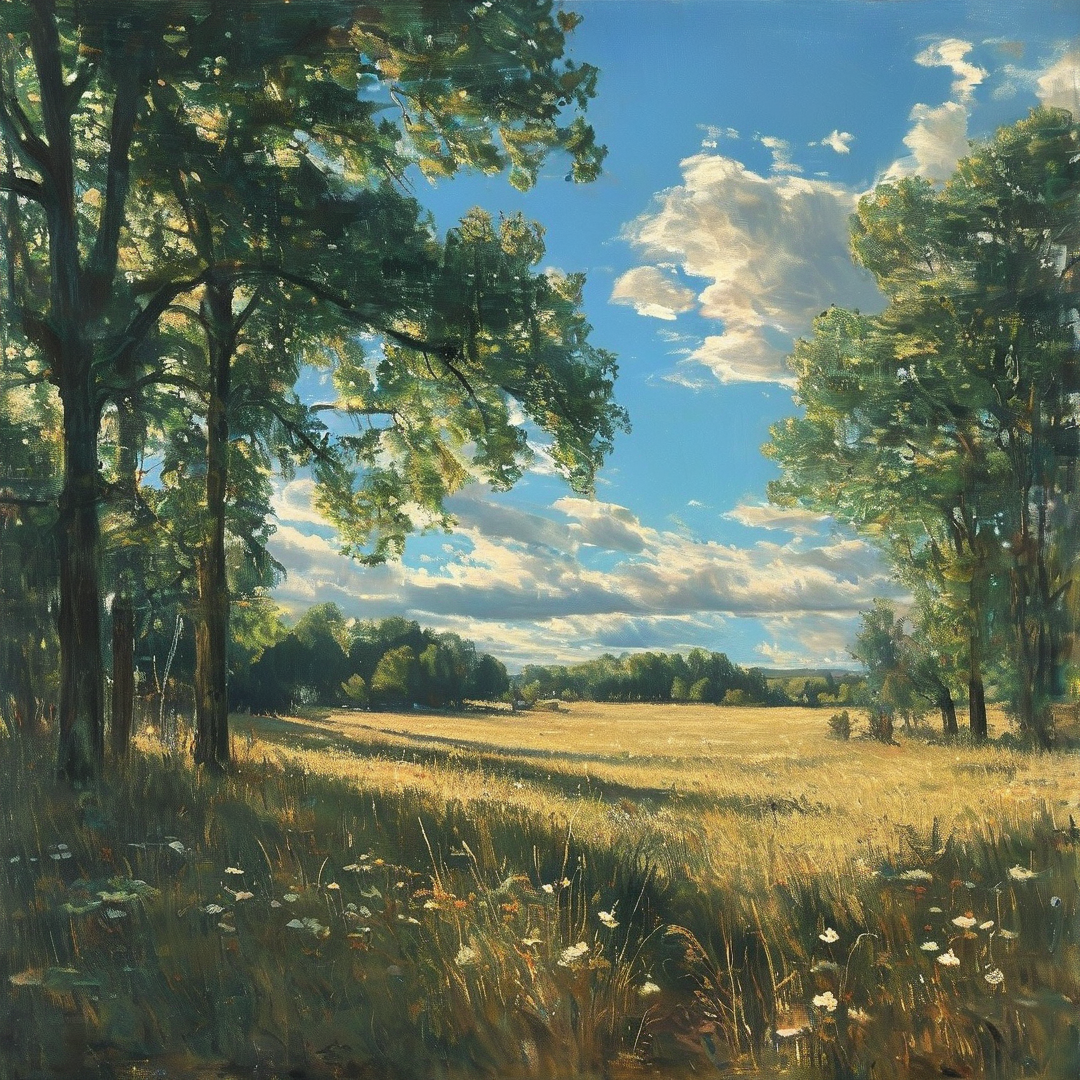 Sunny Meadow Landscape