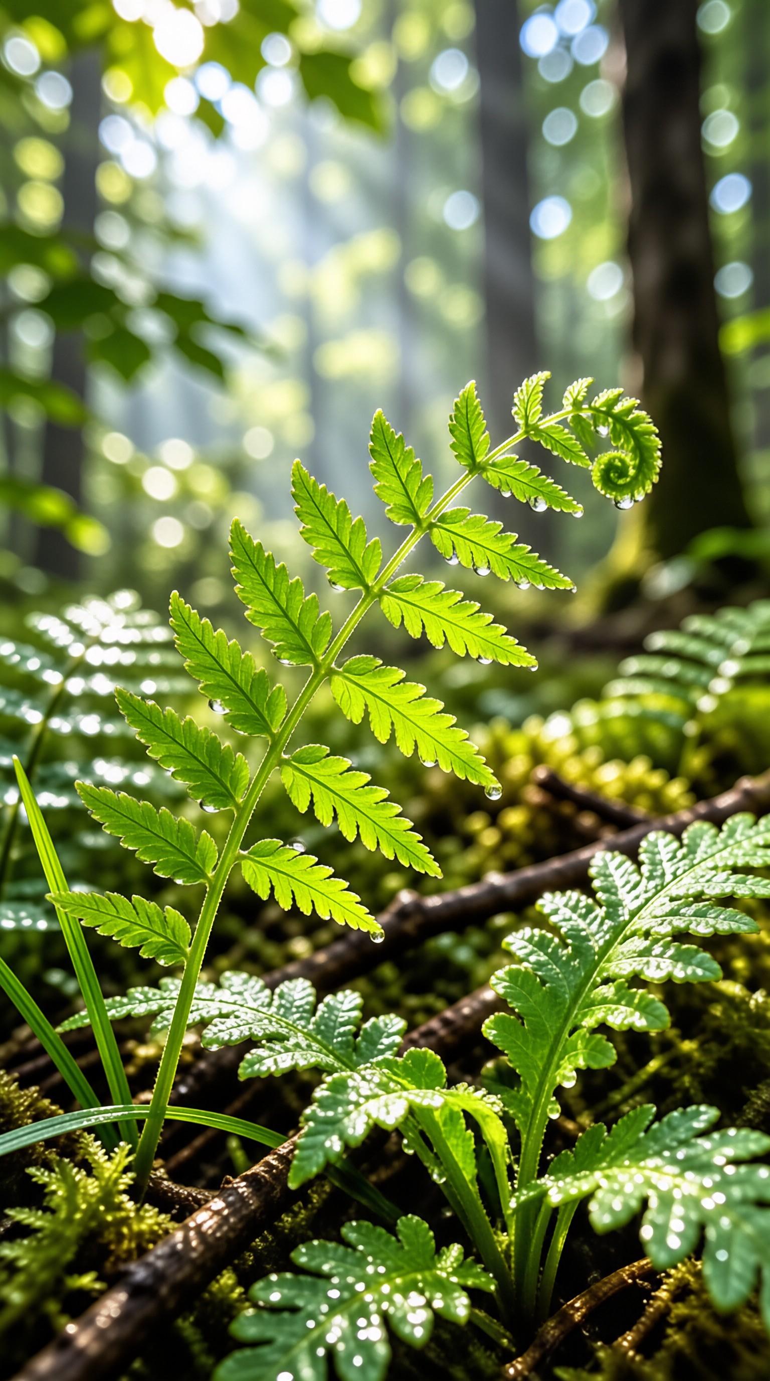 Sunlit Fern Frond