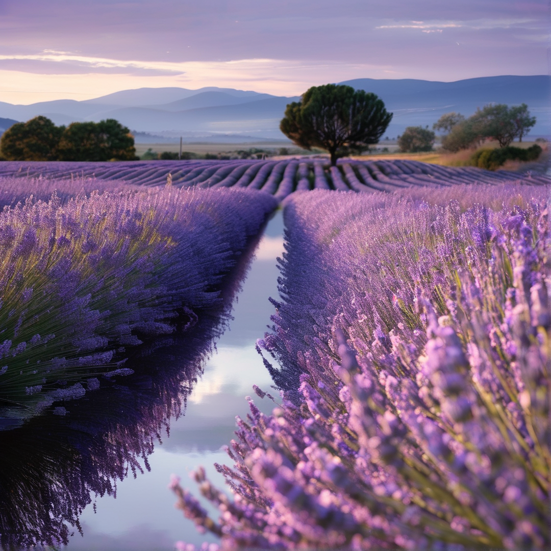 Tranquil Lavender Field