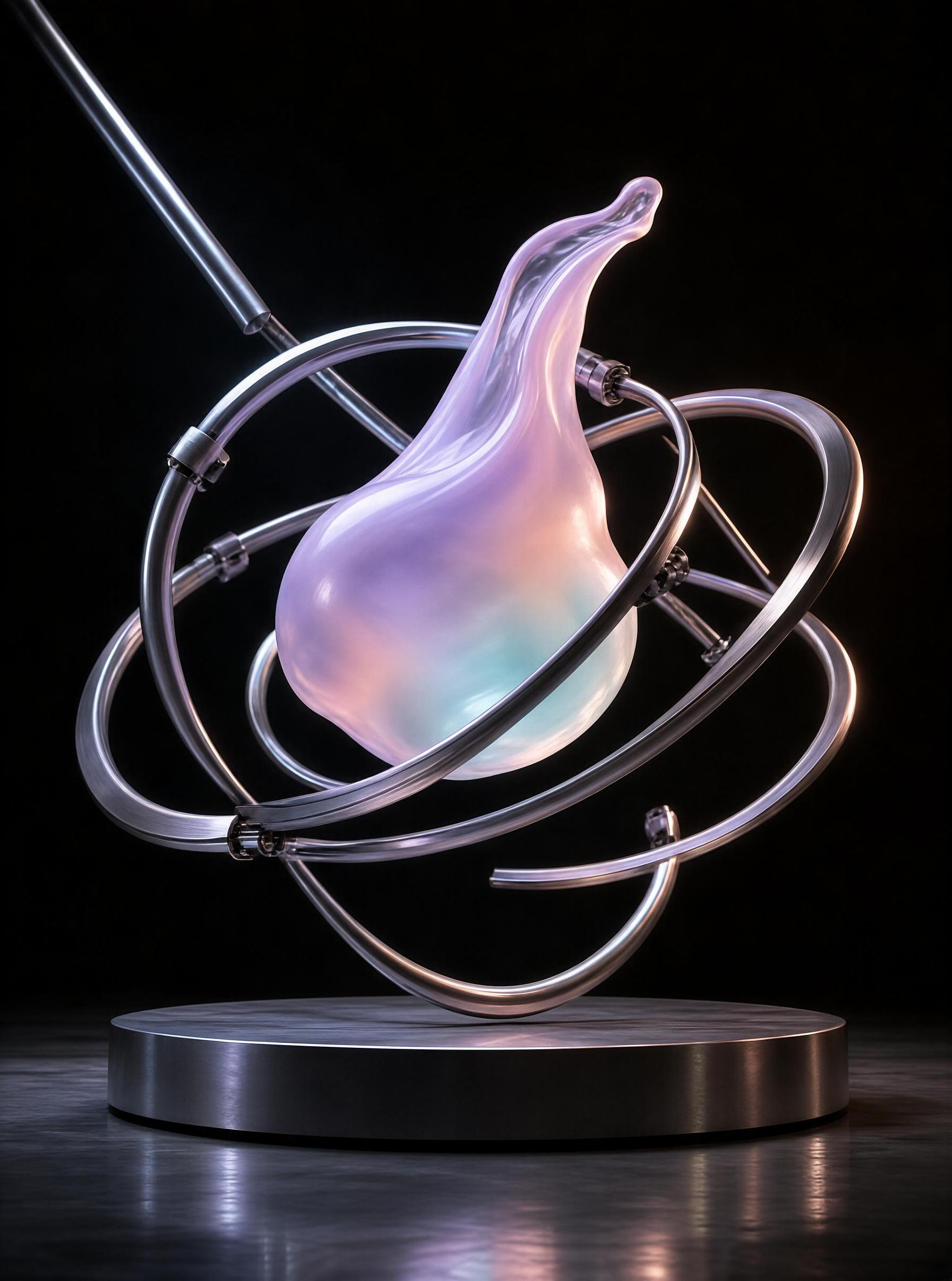 Modern Art Sculpture with Liquid Form