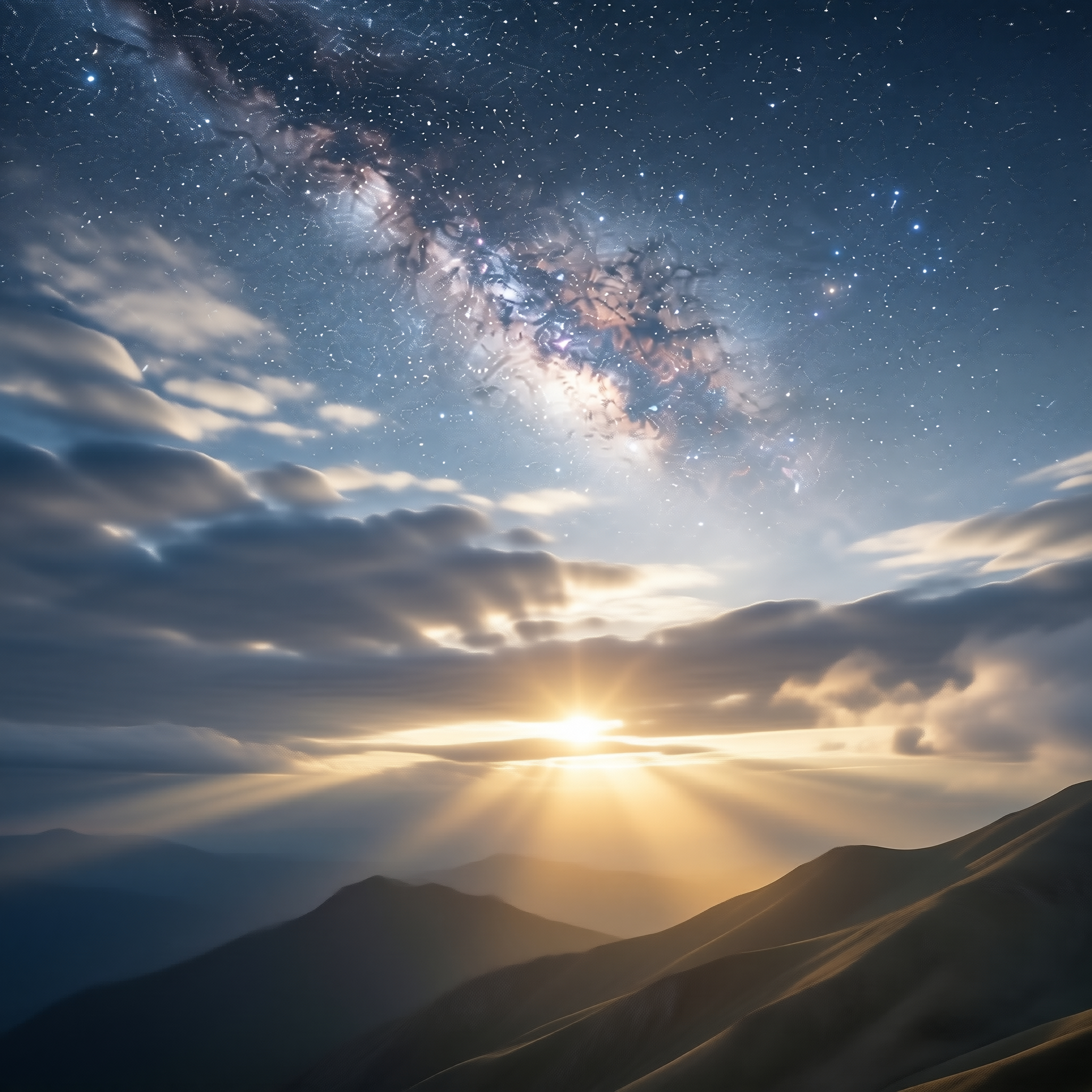 Twilight Over Mountains
