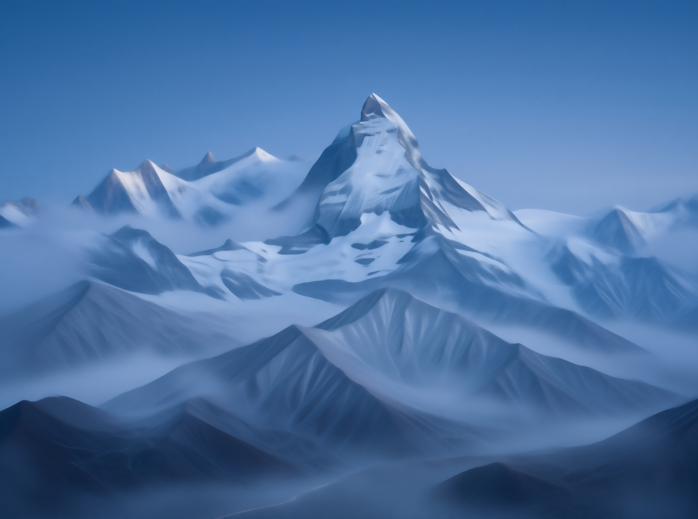 Majestic Snowy Peaks