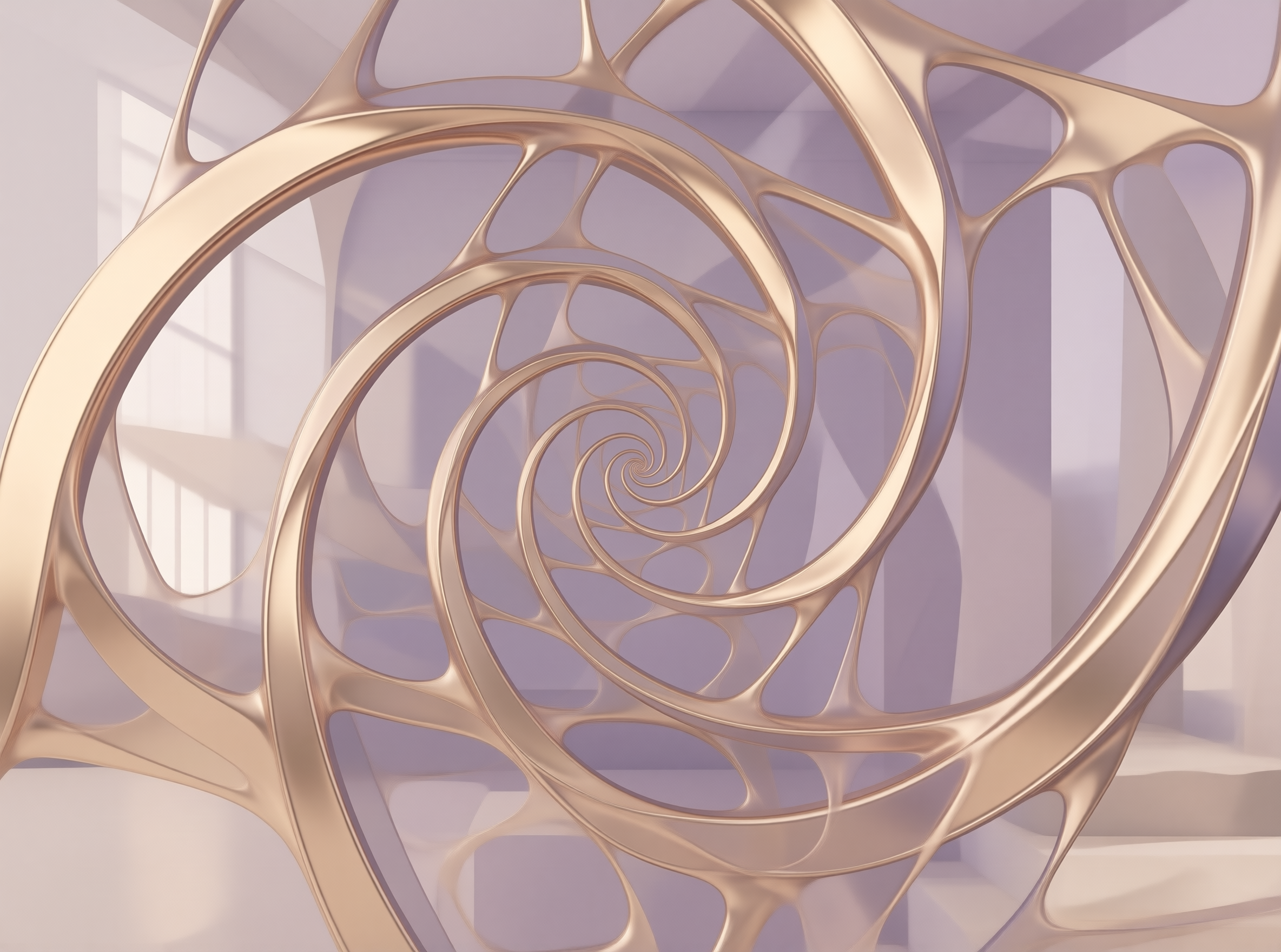 Golden Abstract Spiral