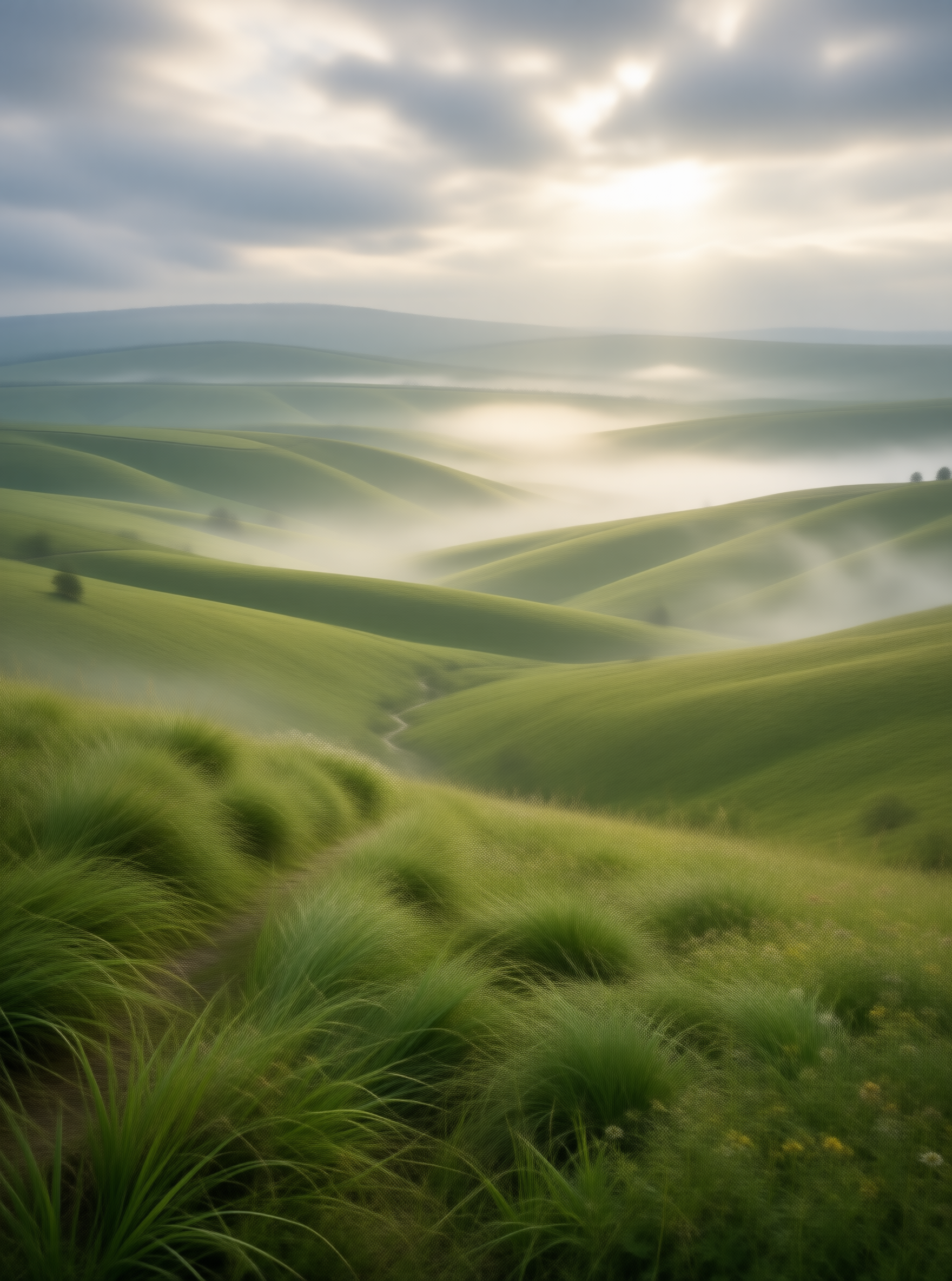 Misty Green Hills