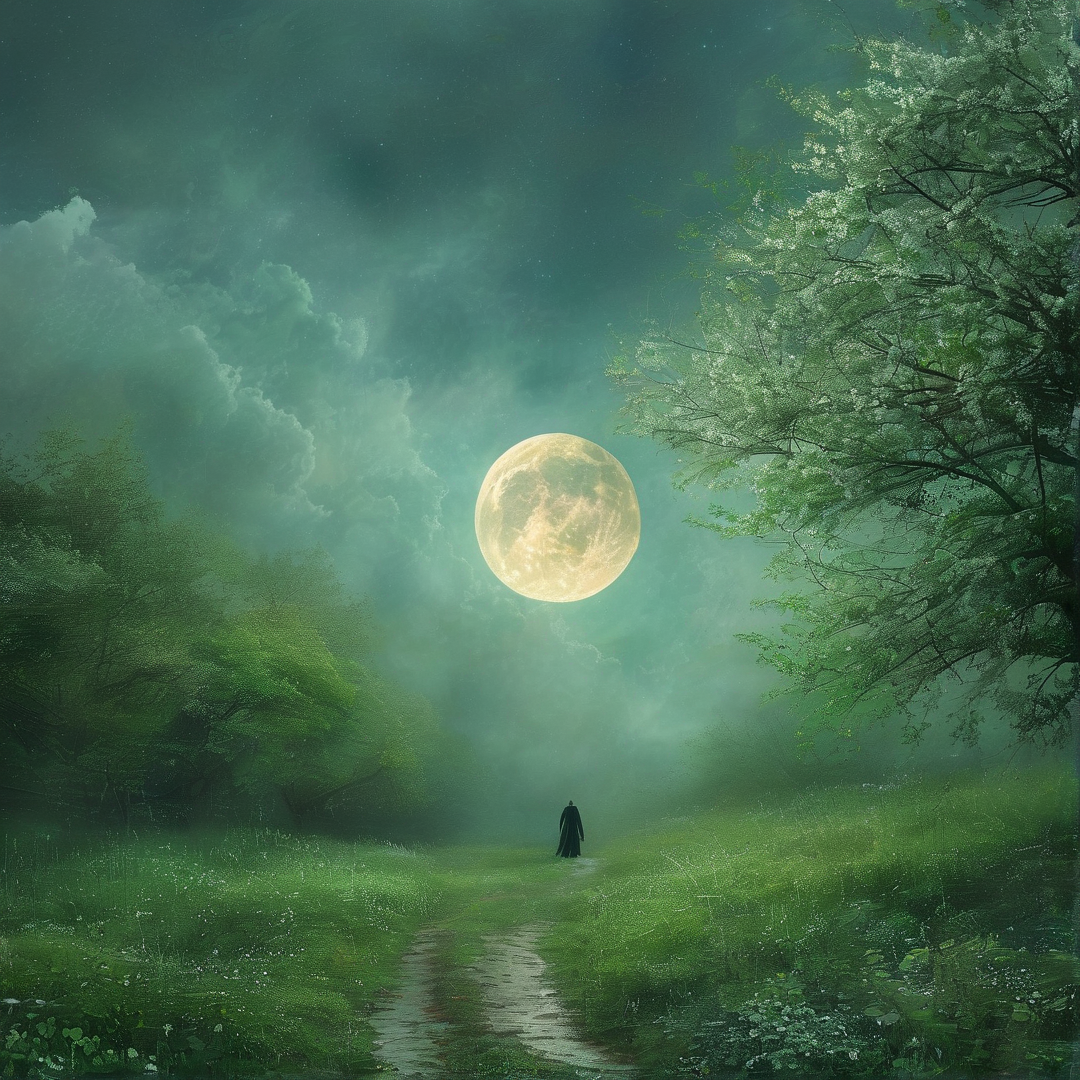 Mysterious Moonlit Path