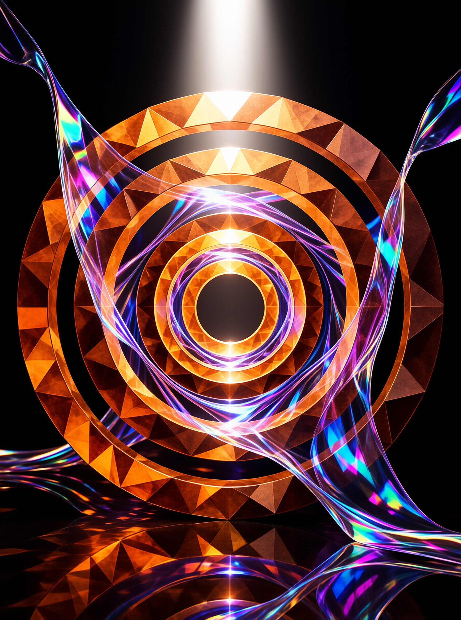 Abstract Golden Geometric Portal