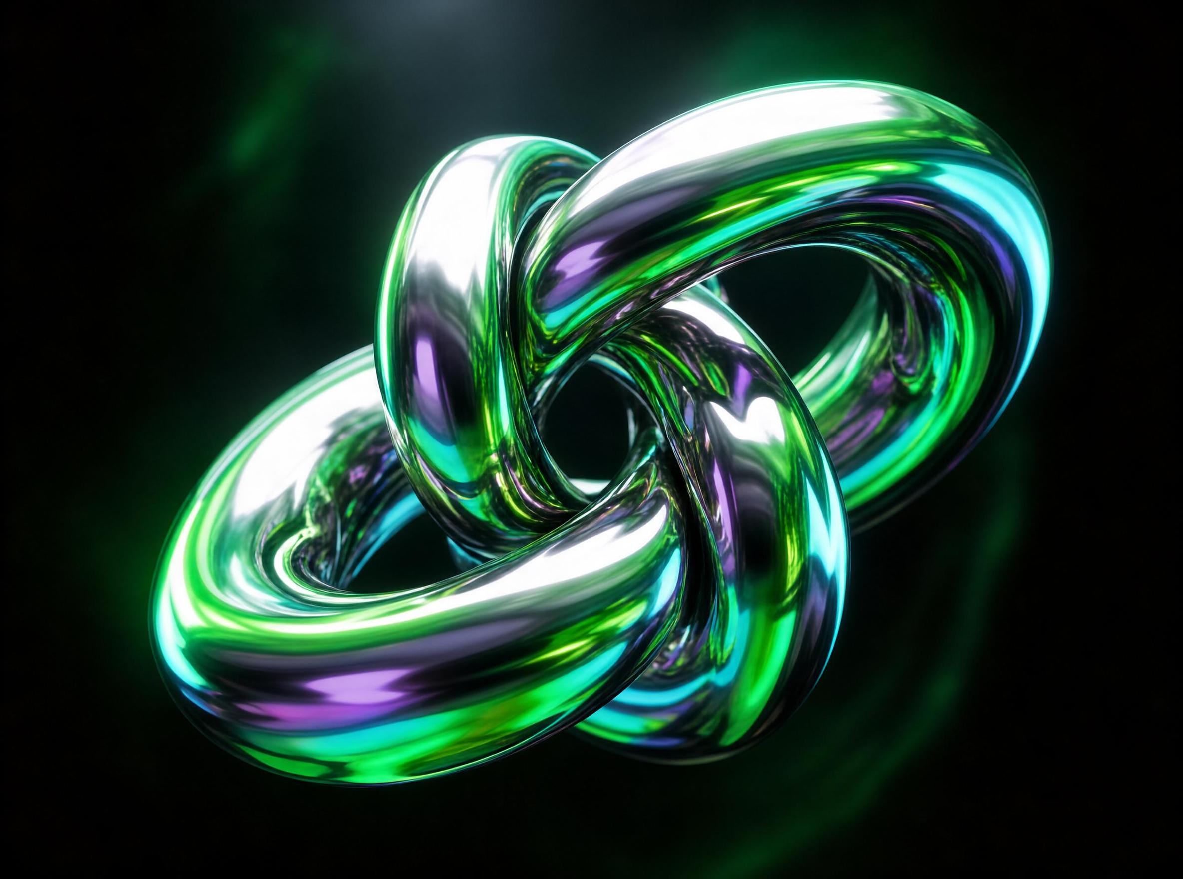 Interwoven Metallic Rings
