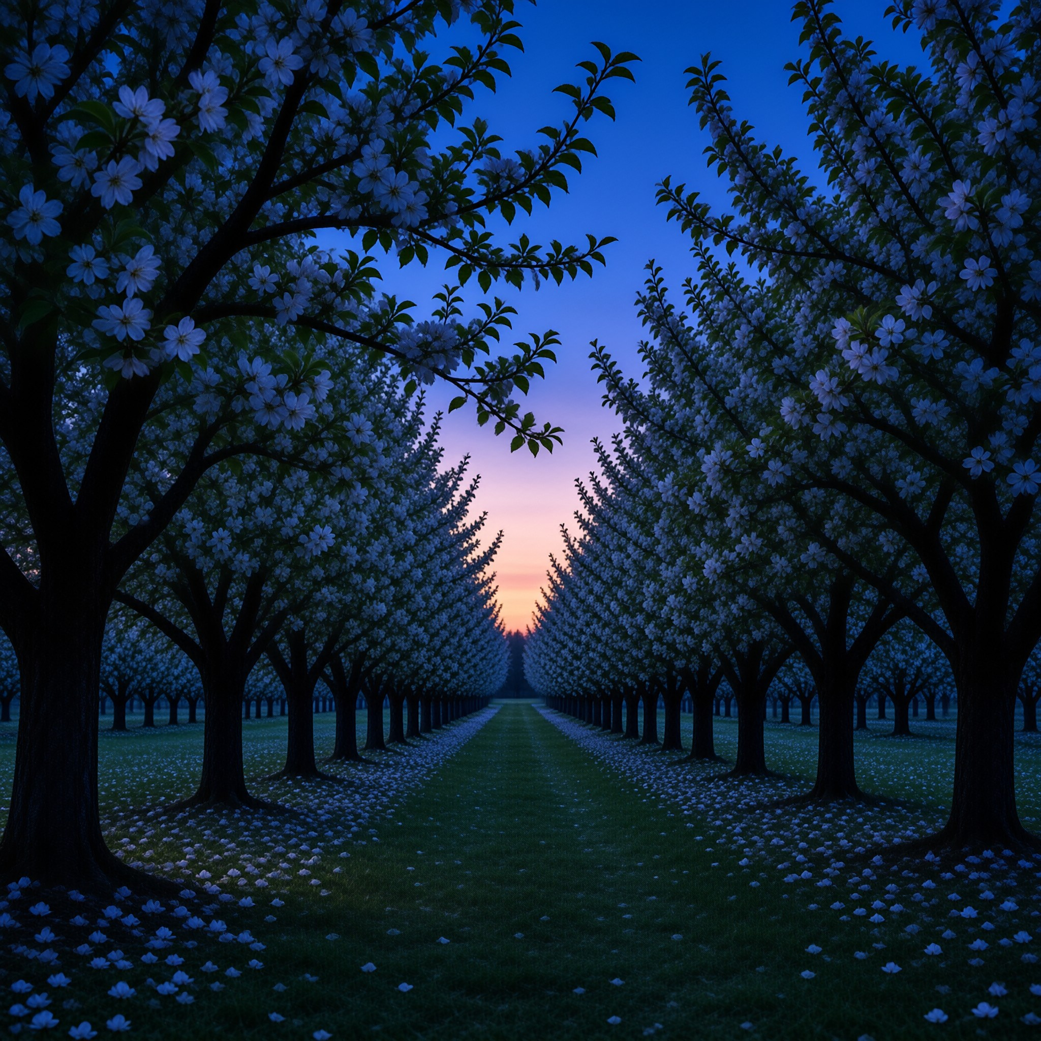 Blossom Avenue at Twilight