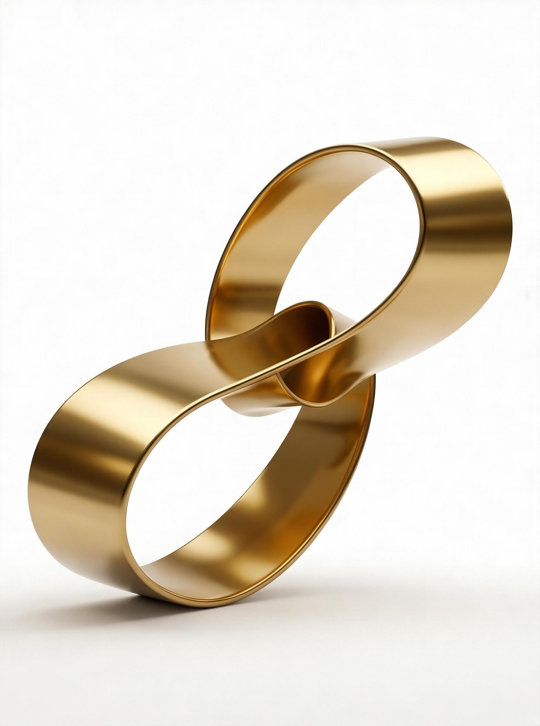 Golden Infinity Sculpture