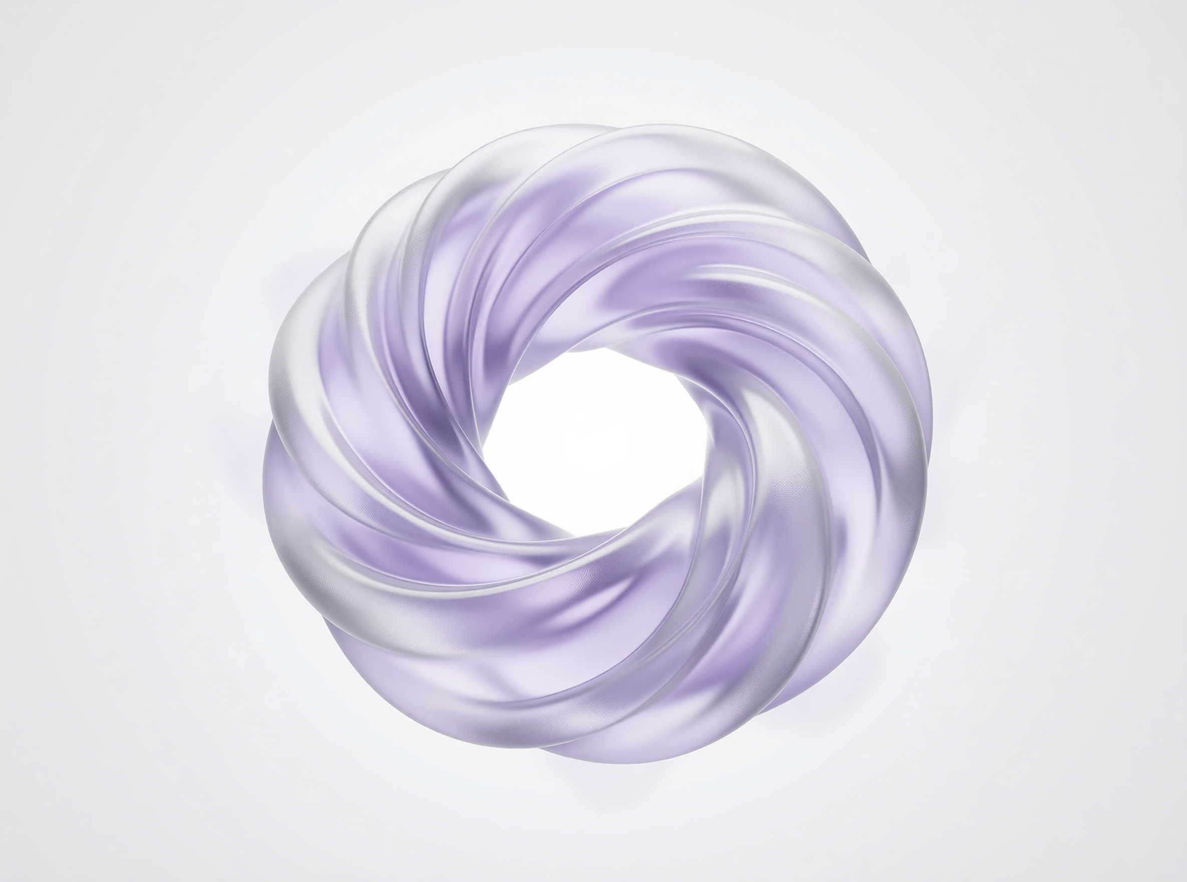 Swirling Purple Abstract Ring