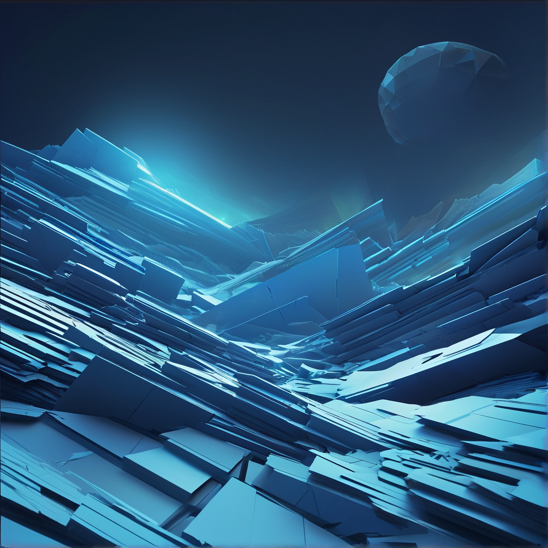 Alien Crystalline Landscape