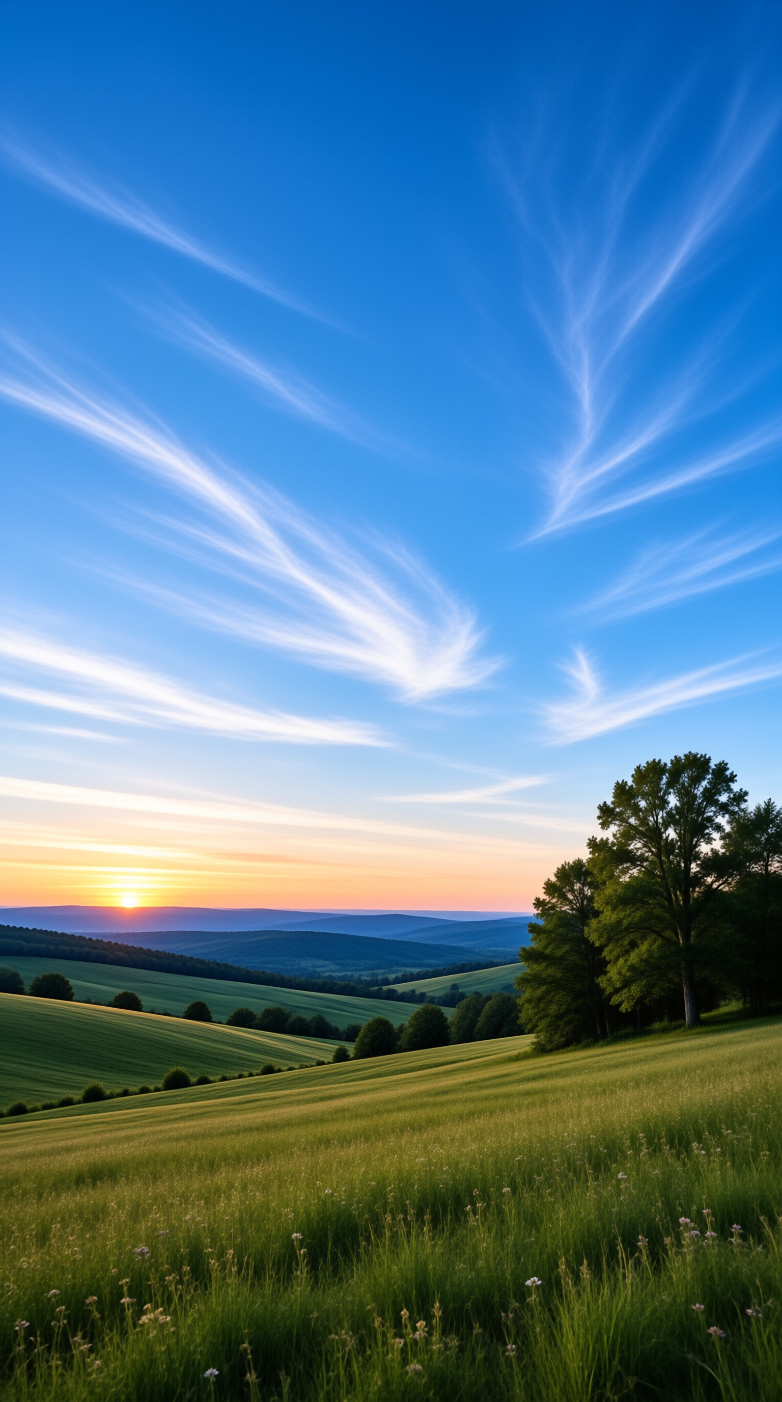 Rolling Hills Sunset View