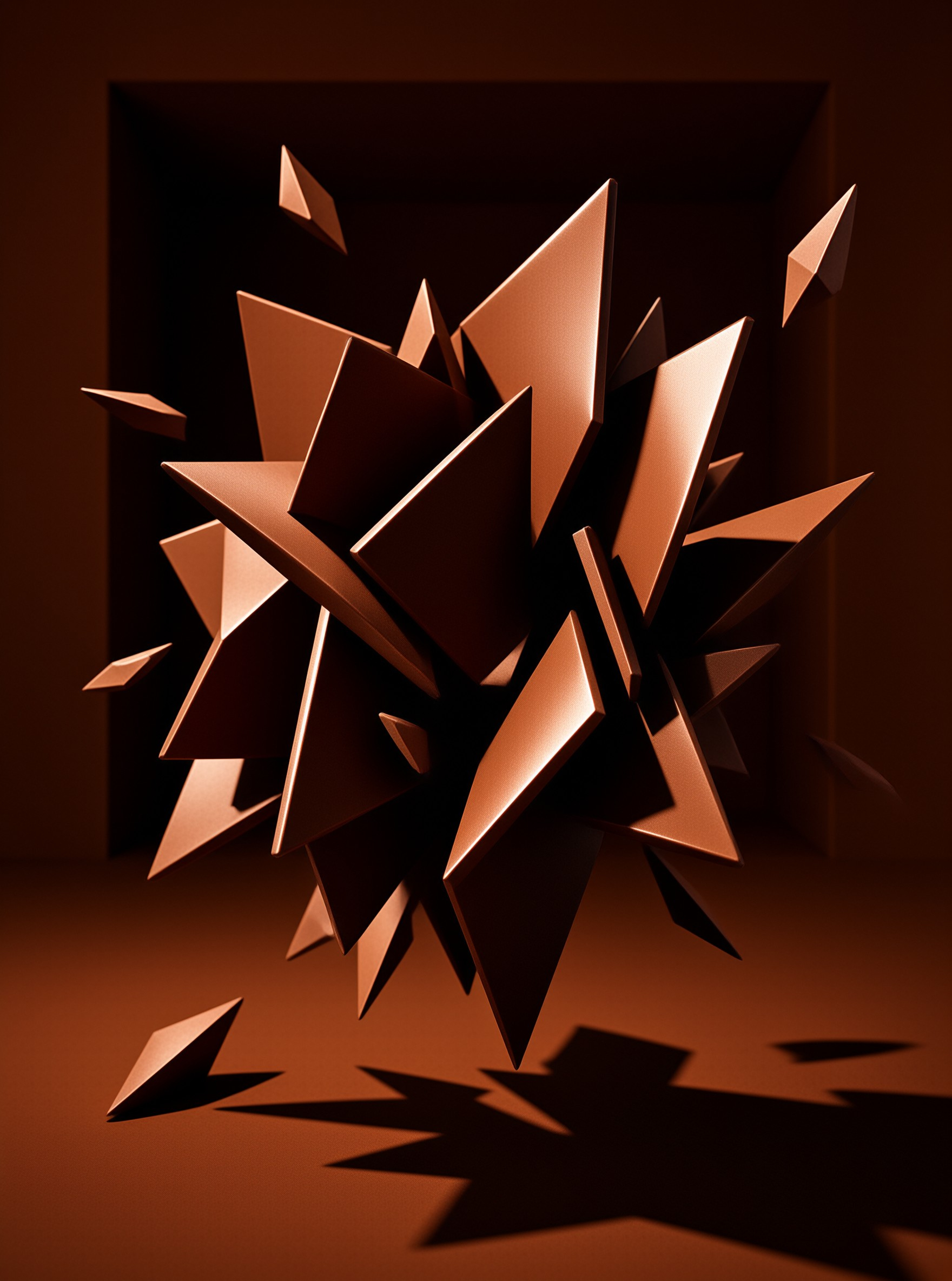 Abstract Metallic Burst