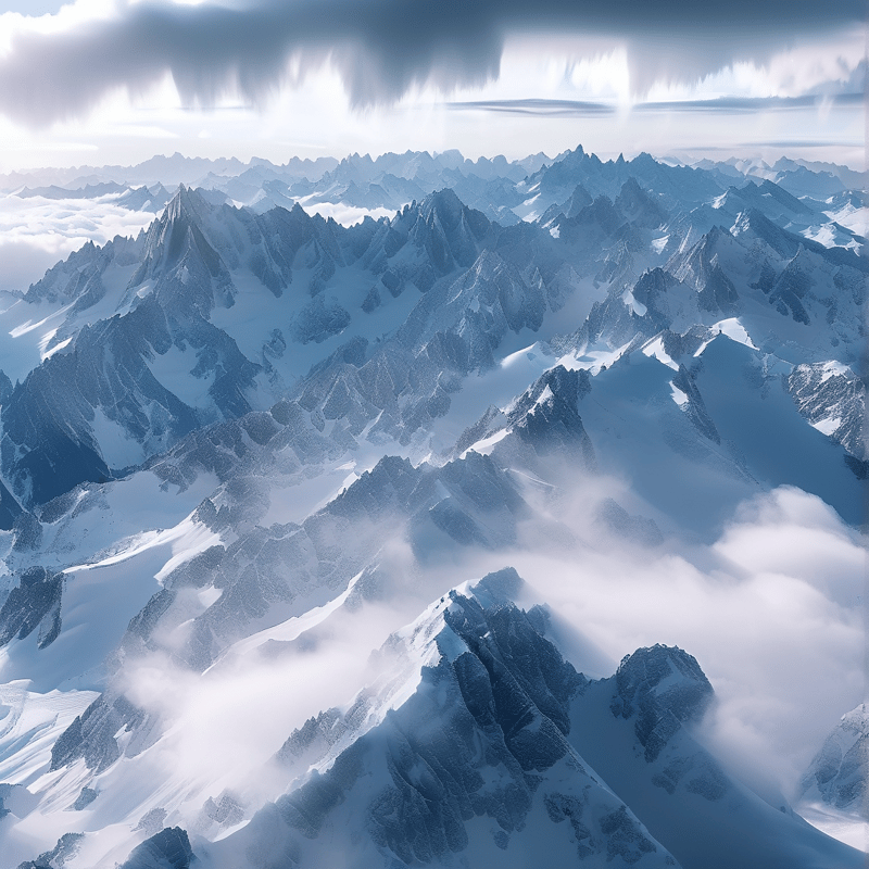Snowy Mountain Range