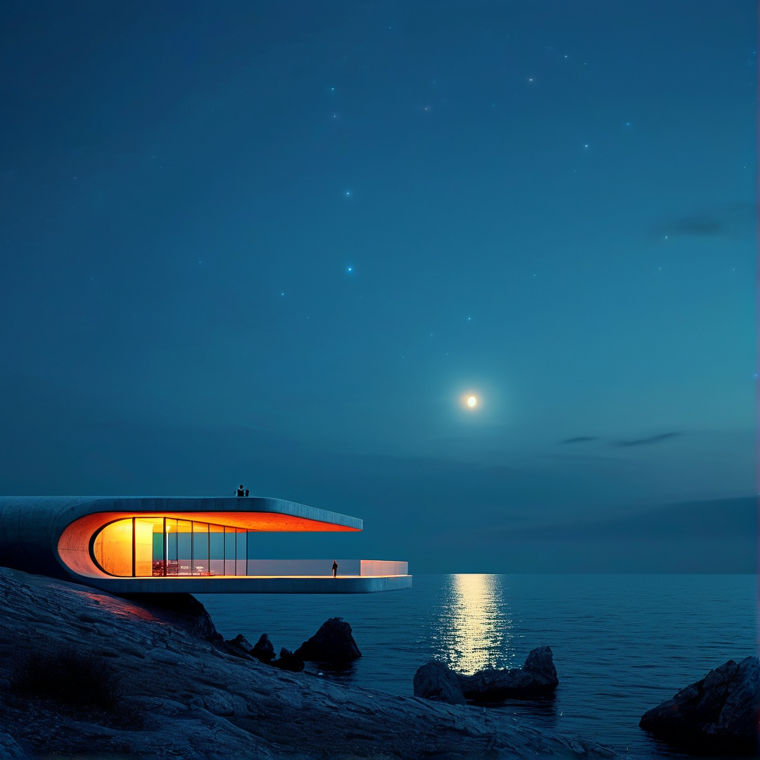 Modern Architecture at Night