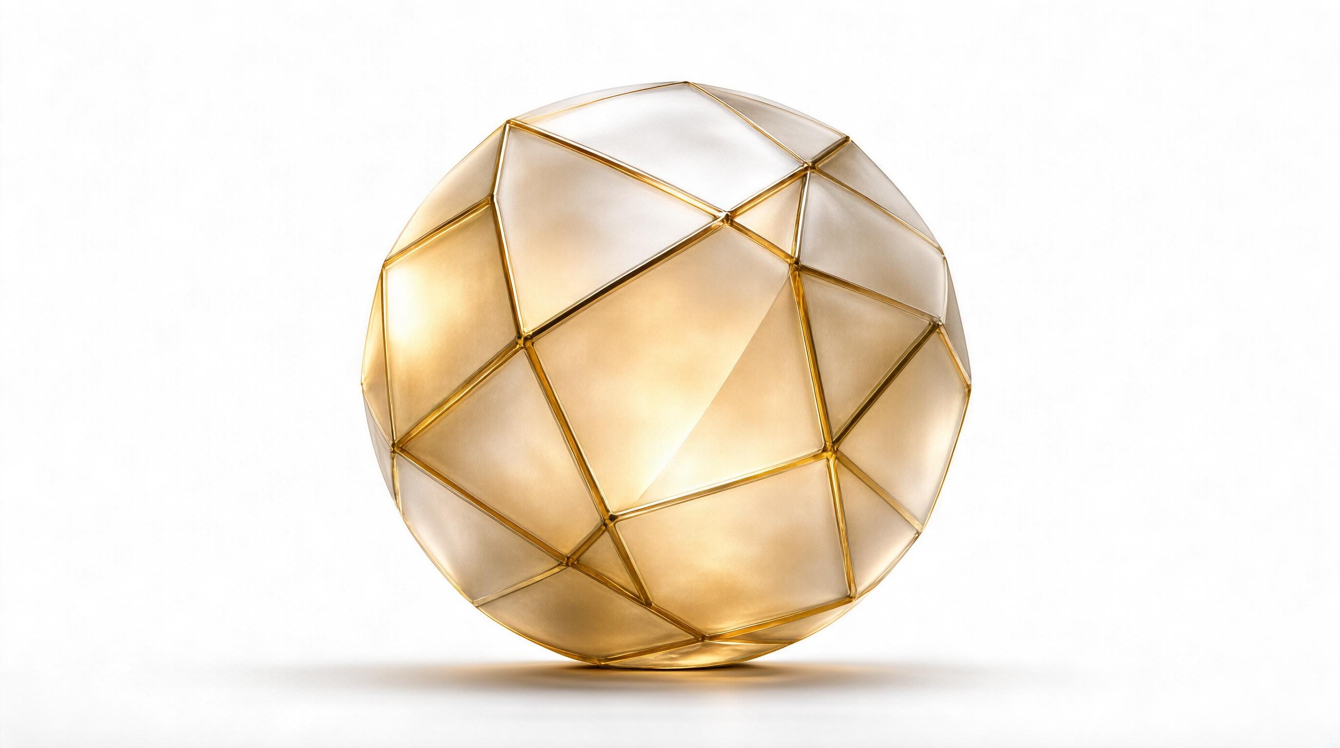 Golden Geometric Sphere