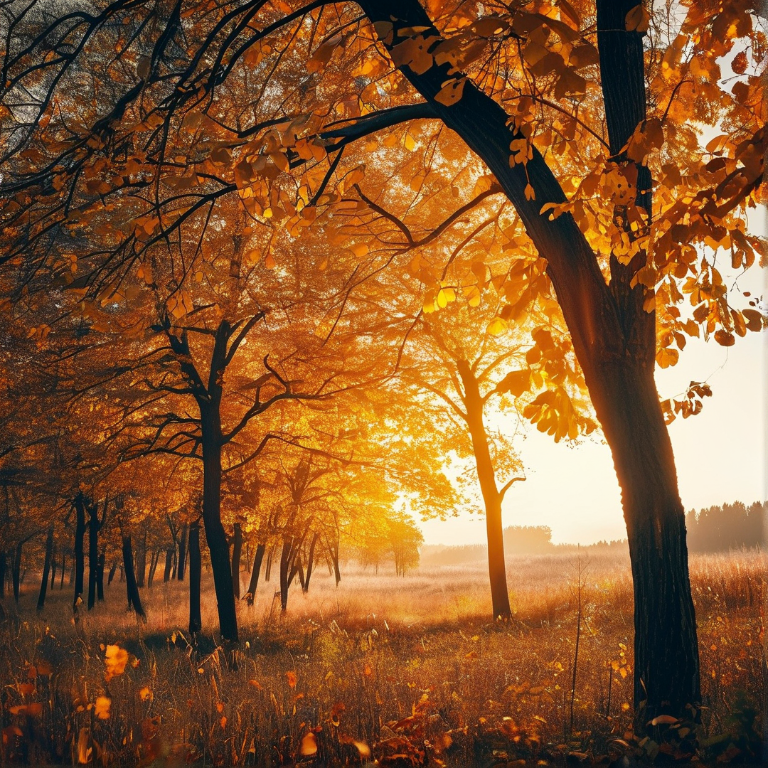 Autumn Forest Sunrise