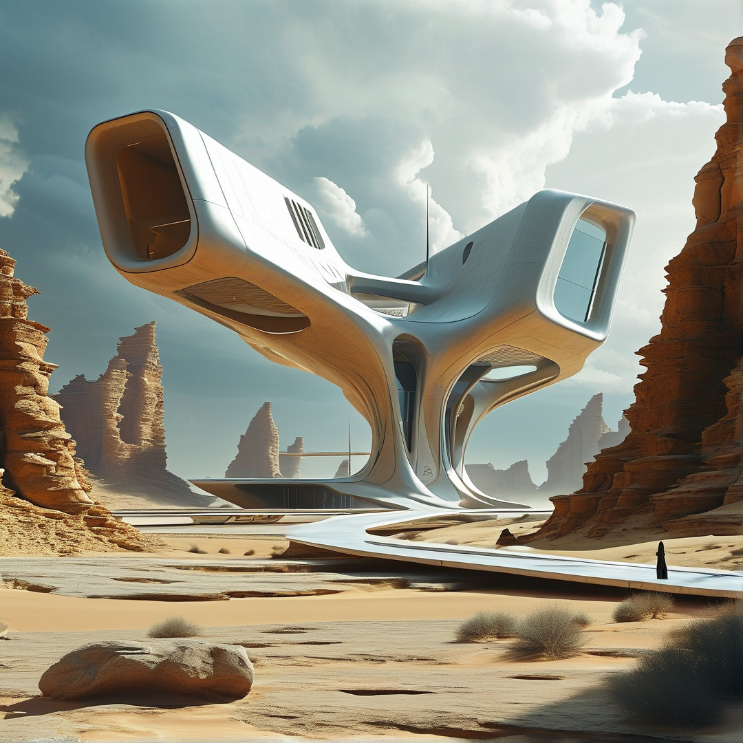 Futuristic Desert Structure