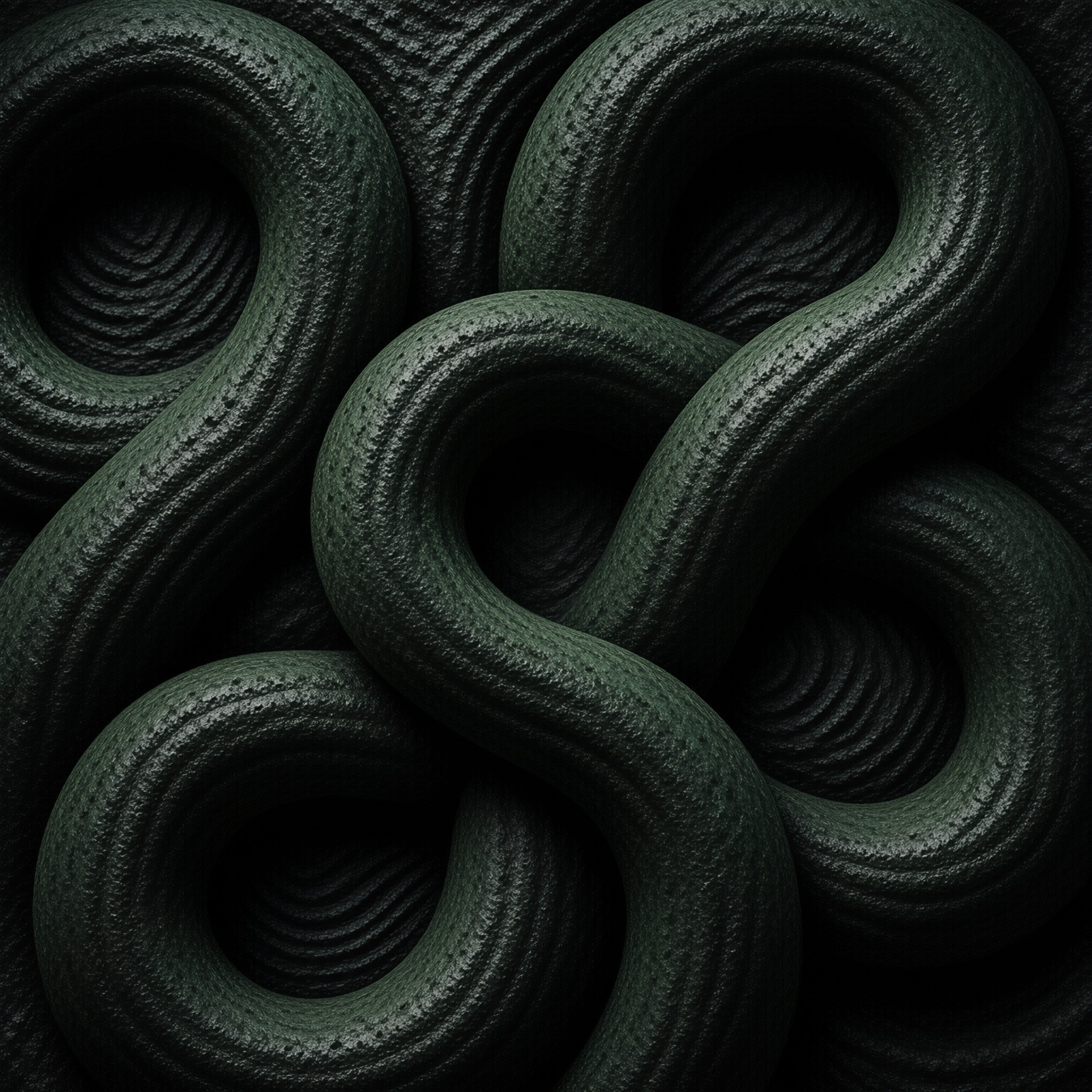 Dark Green Twisted Texture
