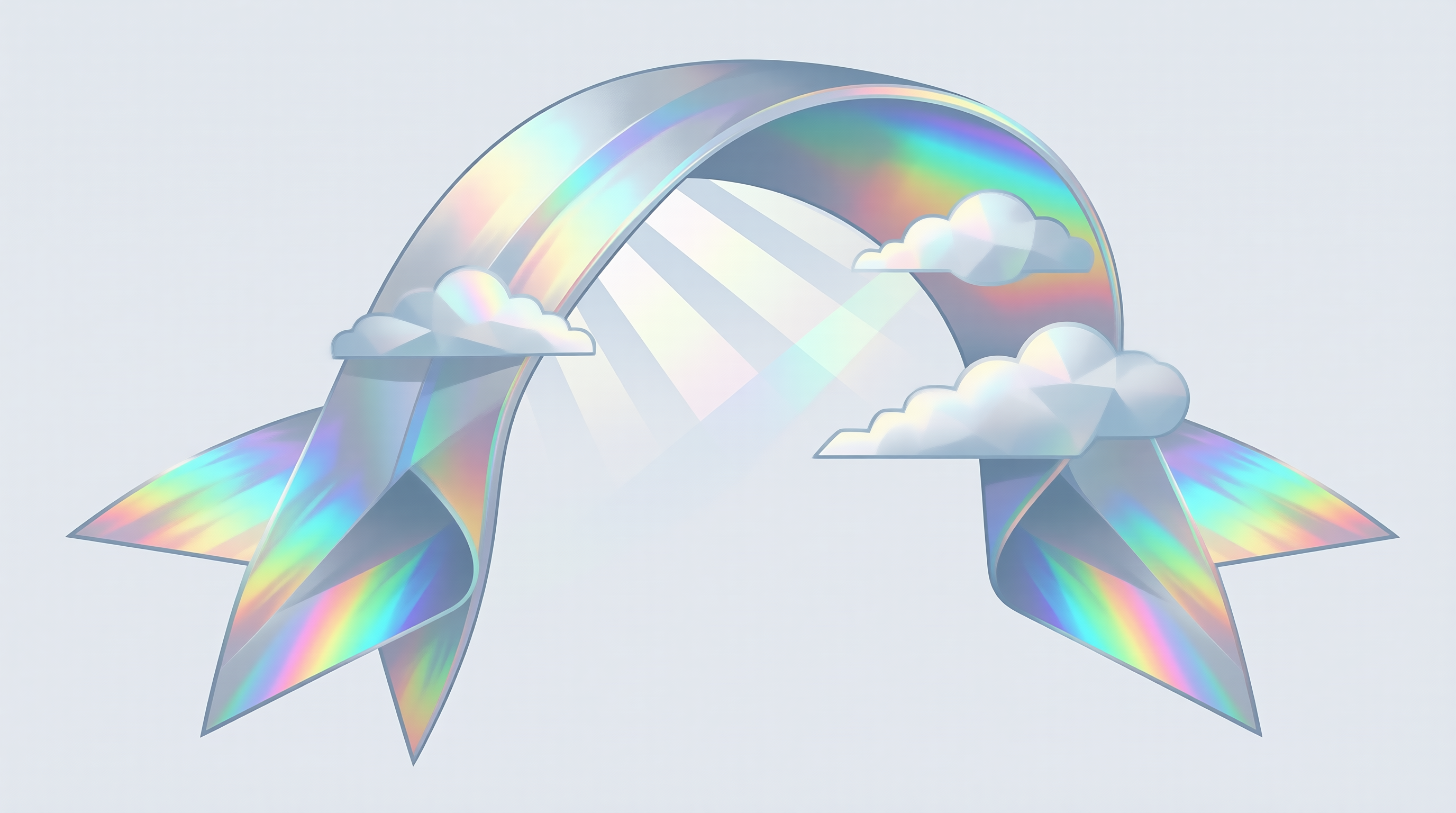 Iridescent Arch — Holographic Cloud Study