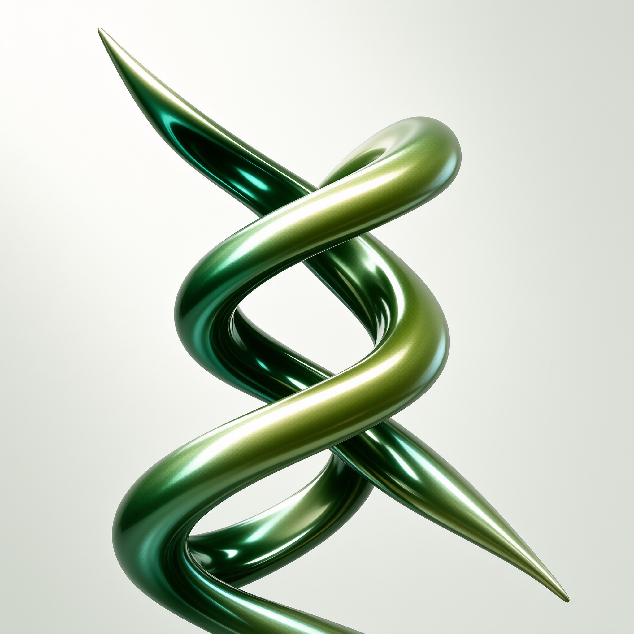 Green Metallic Twist