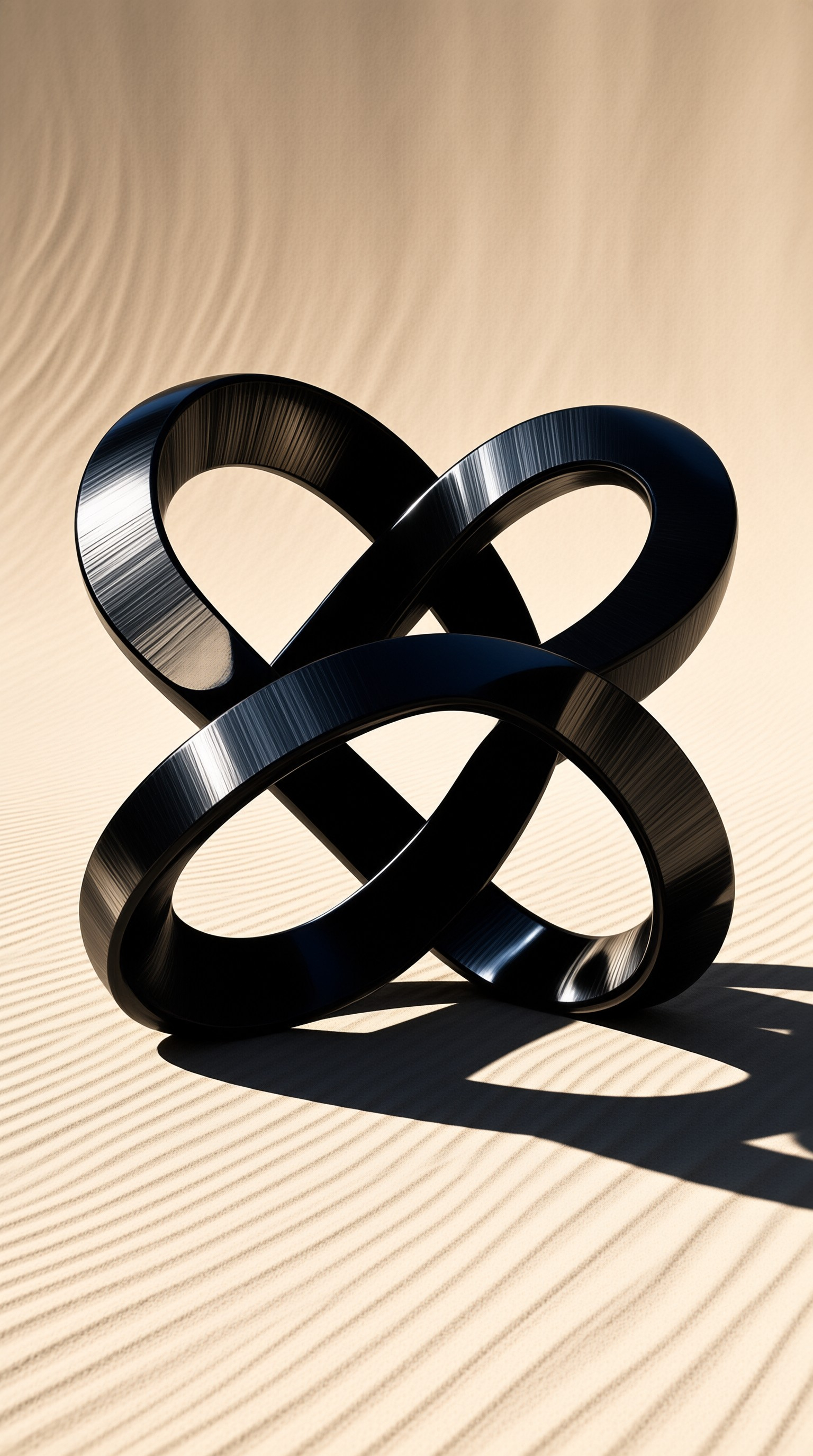 Black Interlocking Rings