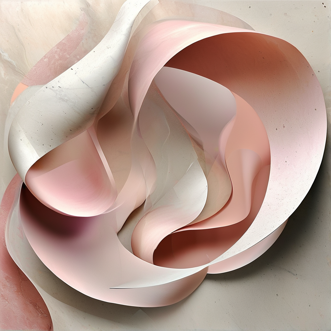 Blush Ribbon — Abstract Form Study