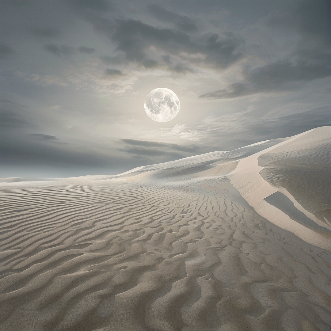 Moonlit Desert Dunes
