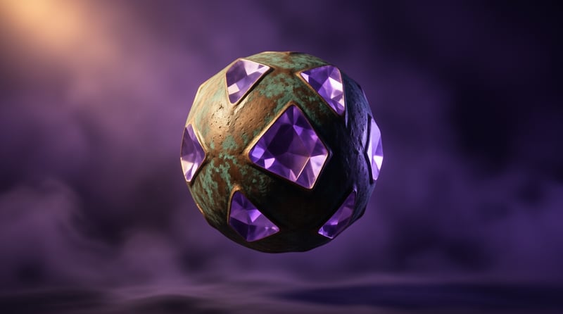 Mystic Purple Crystal Sphere