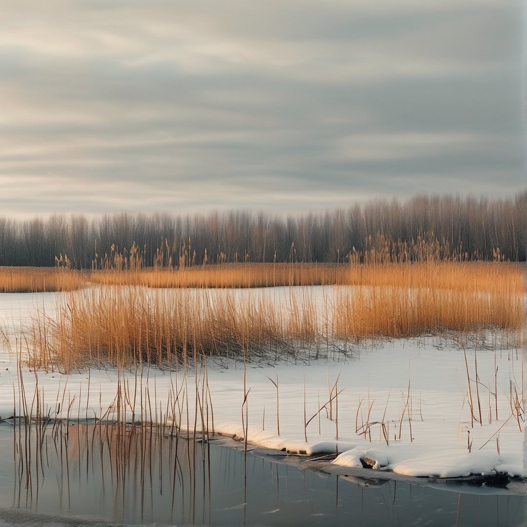 Winter Wetland Scene