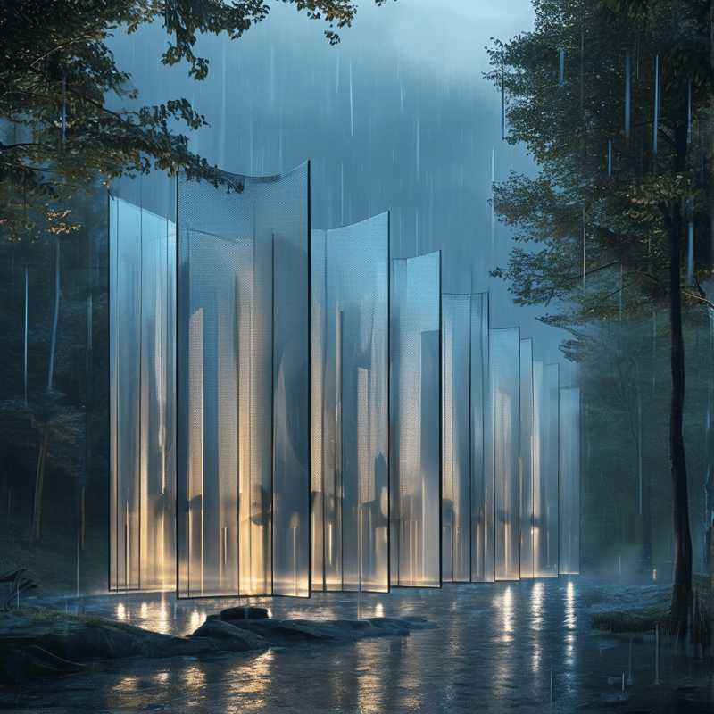 Rainy Forest Mesh Screens