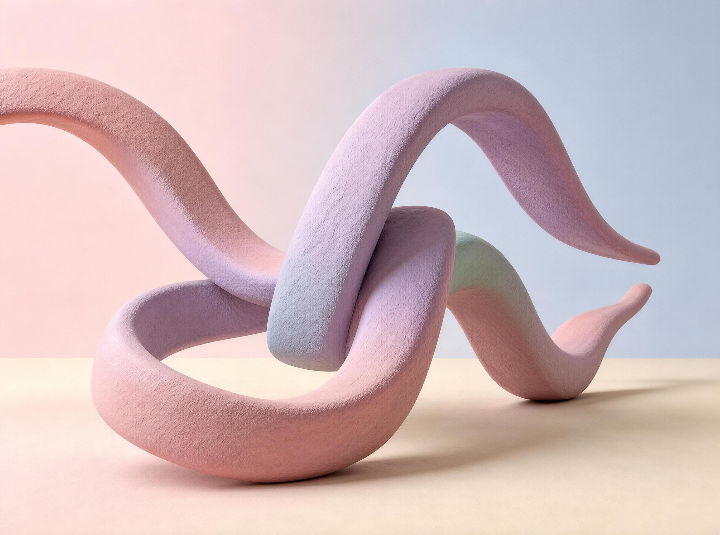 Abstract Pastel Sculpture