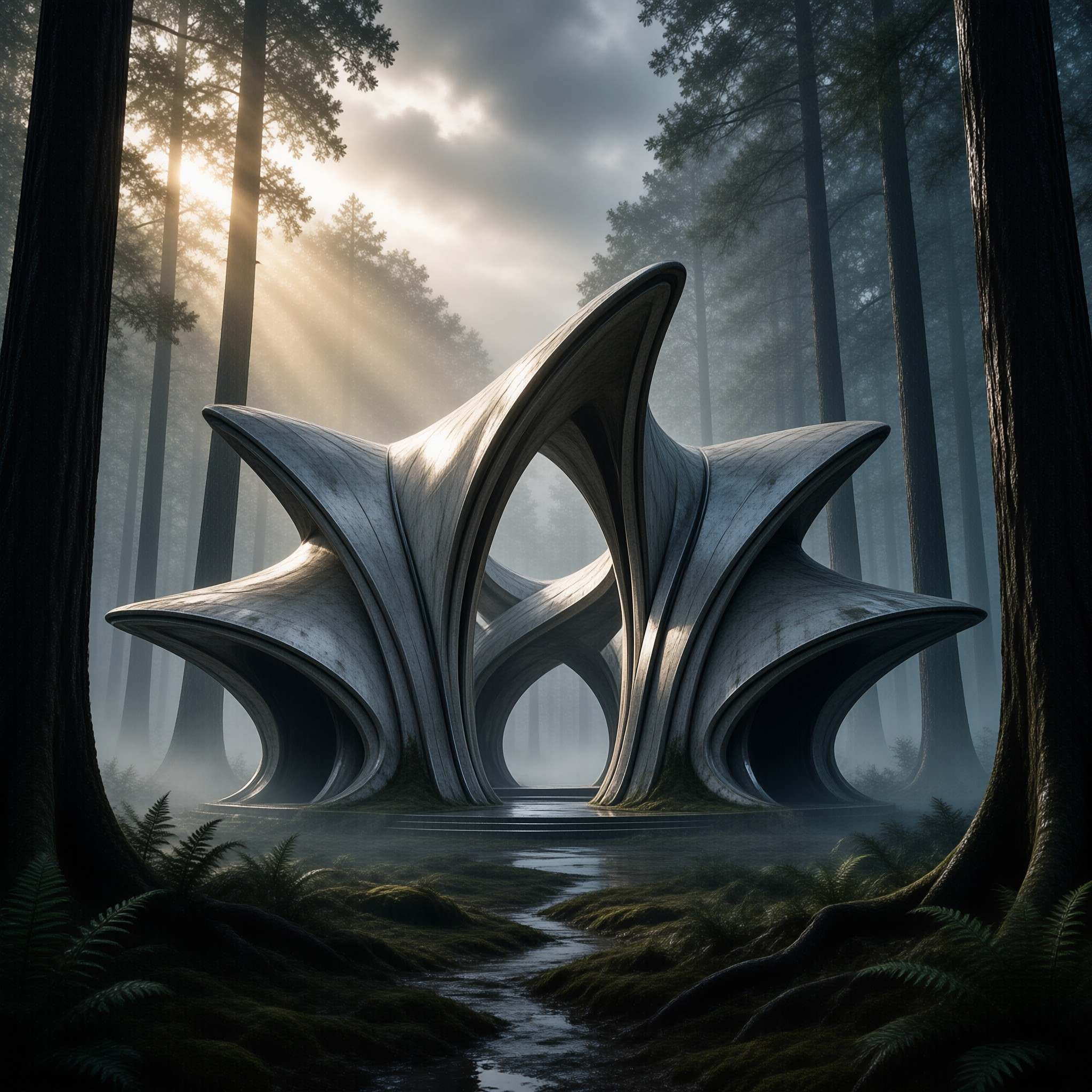 Futuristic Forest Structure