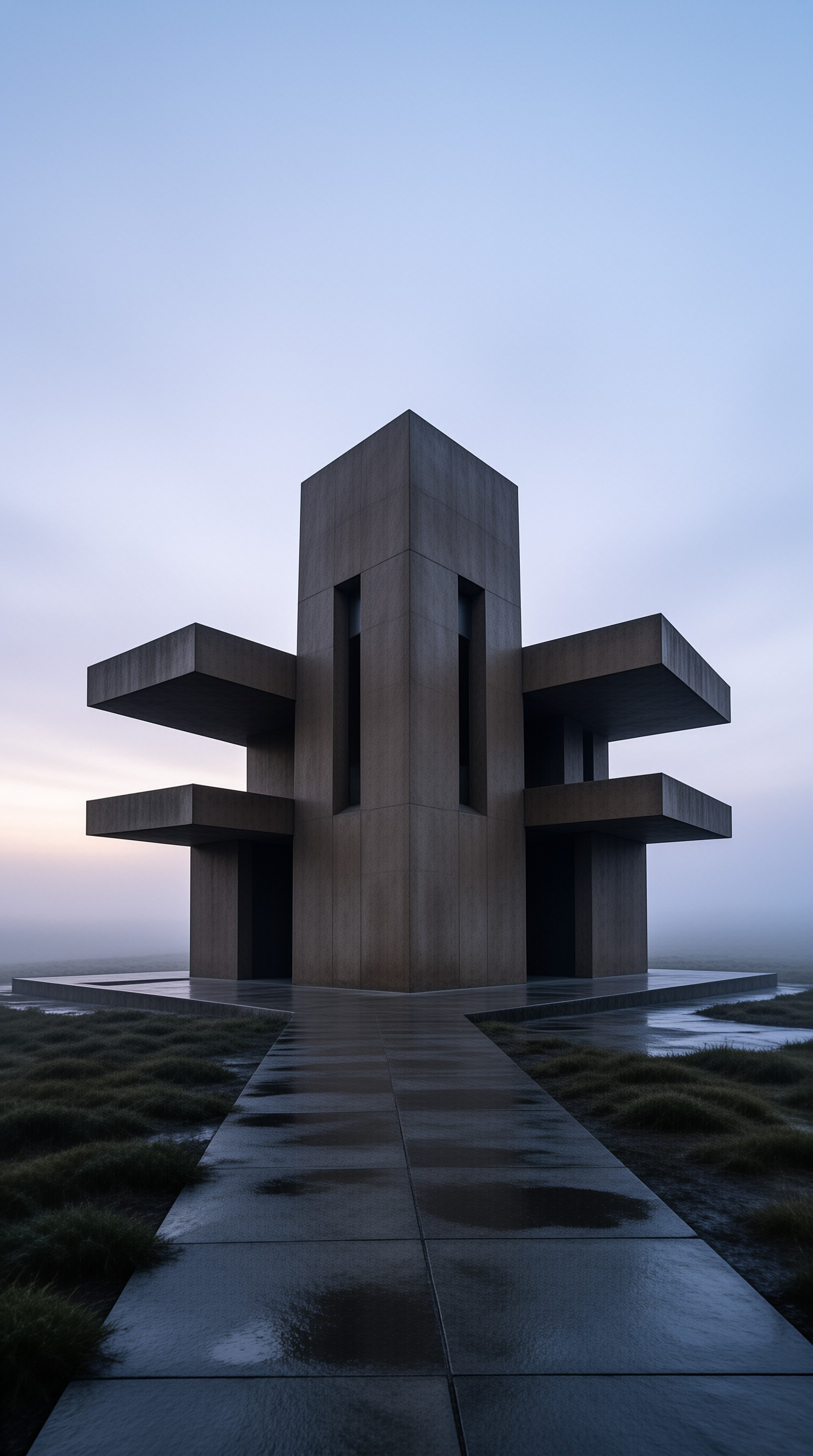 Brutalist Concrete Monument