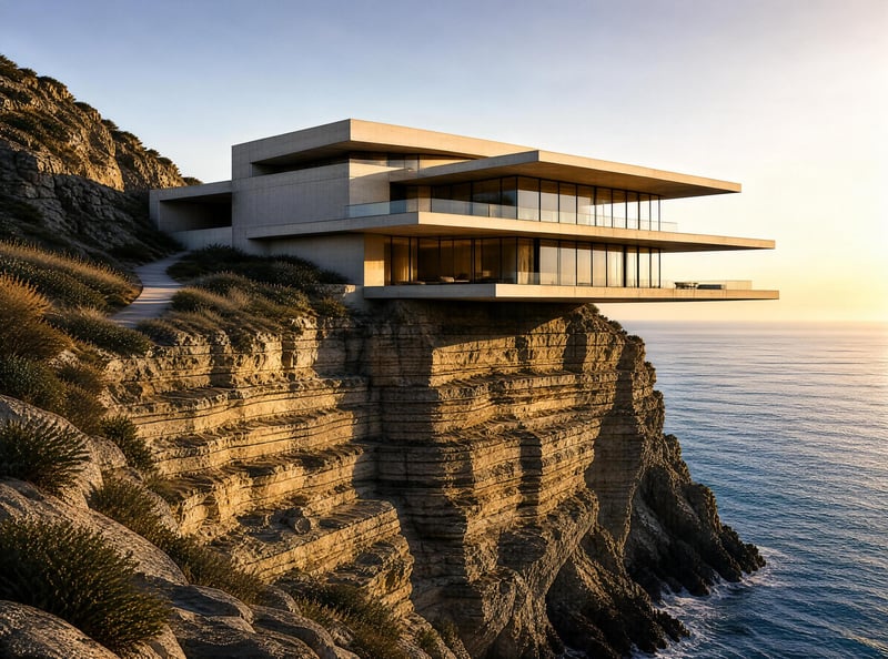 Modern Cliffside House