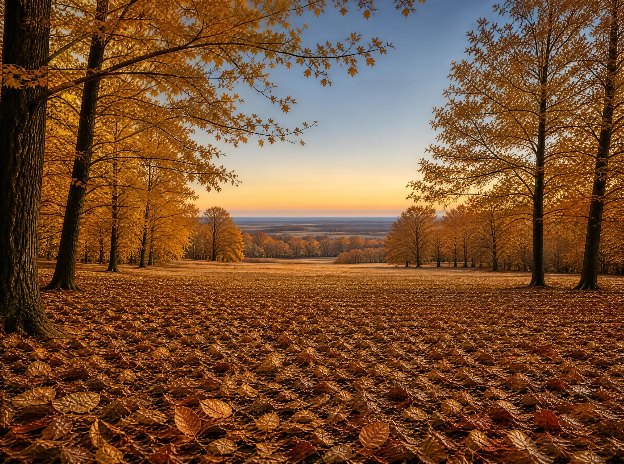 Golden Autumn Landscape