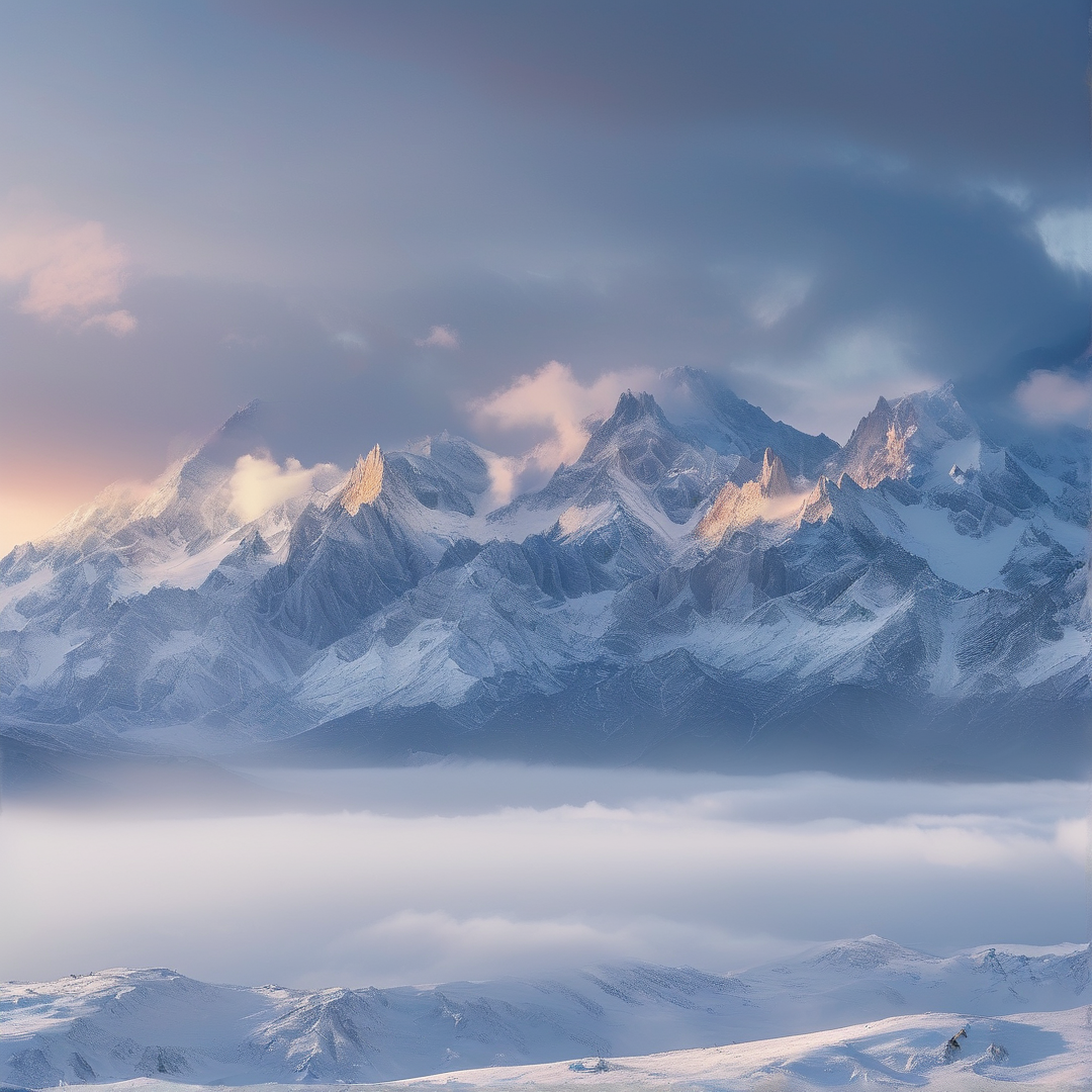 Majestic Snowy Peaks